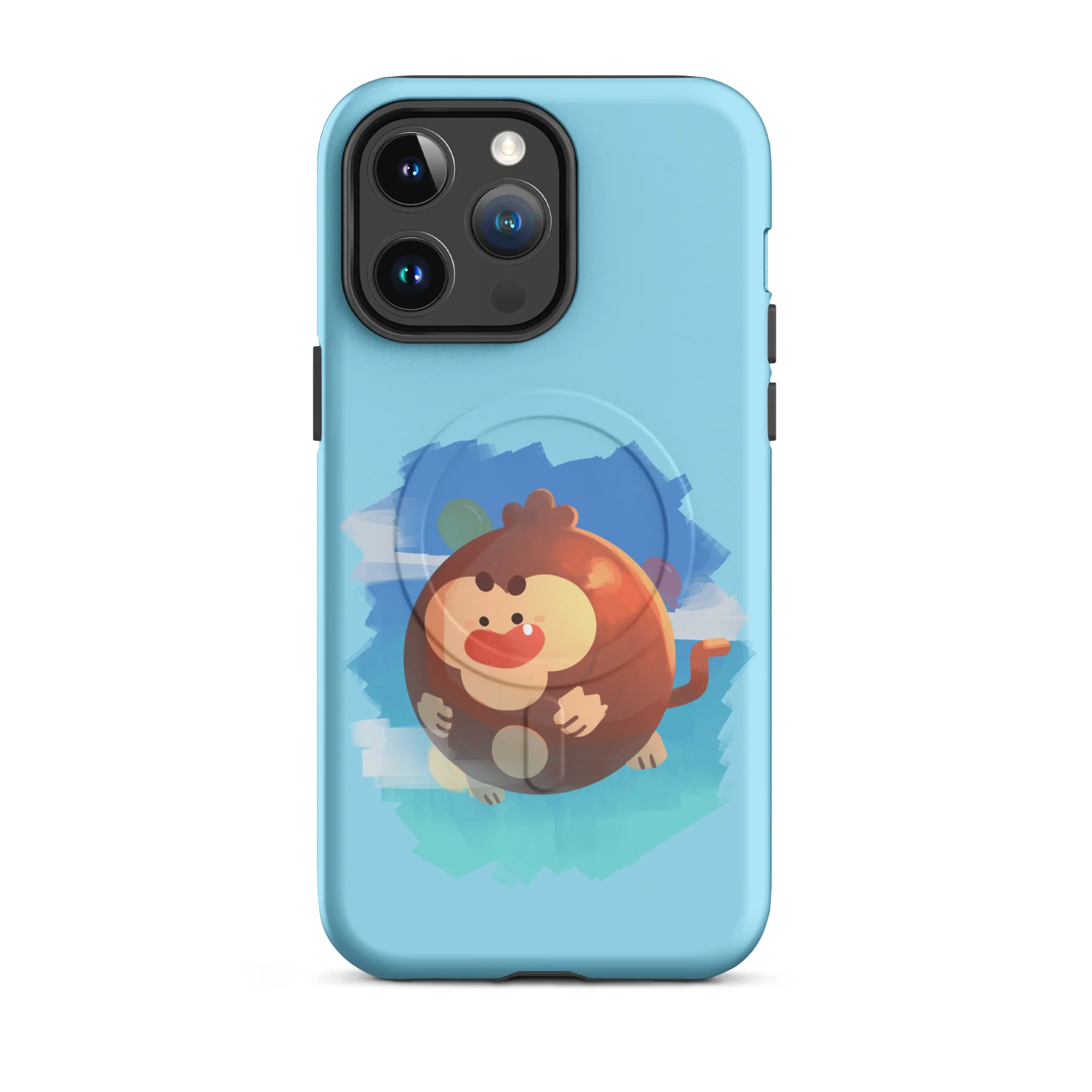 Round Monkey iPhone Case - MagSafe® (Tough) - Image 9
