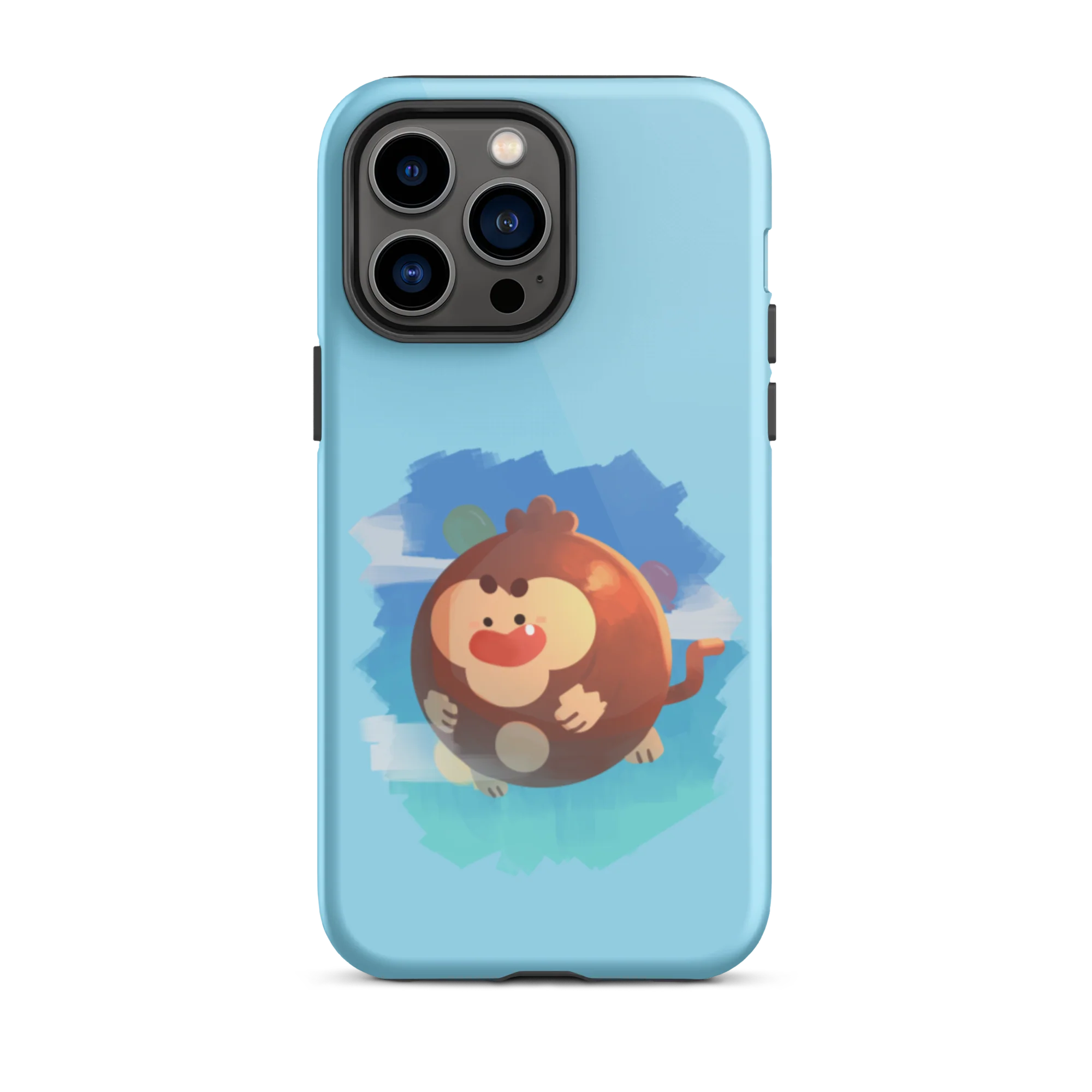 Round Monkey iPhone Case (Tough)
