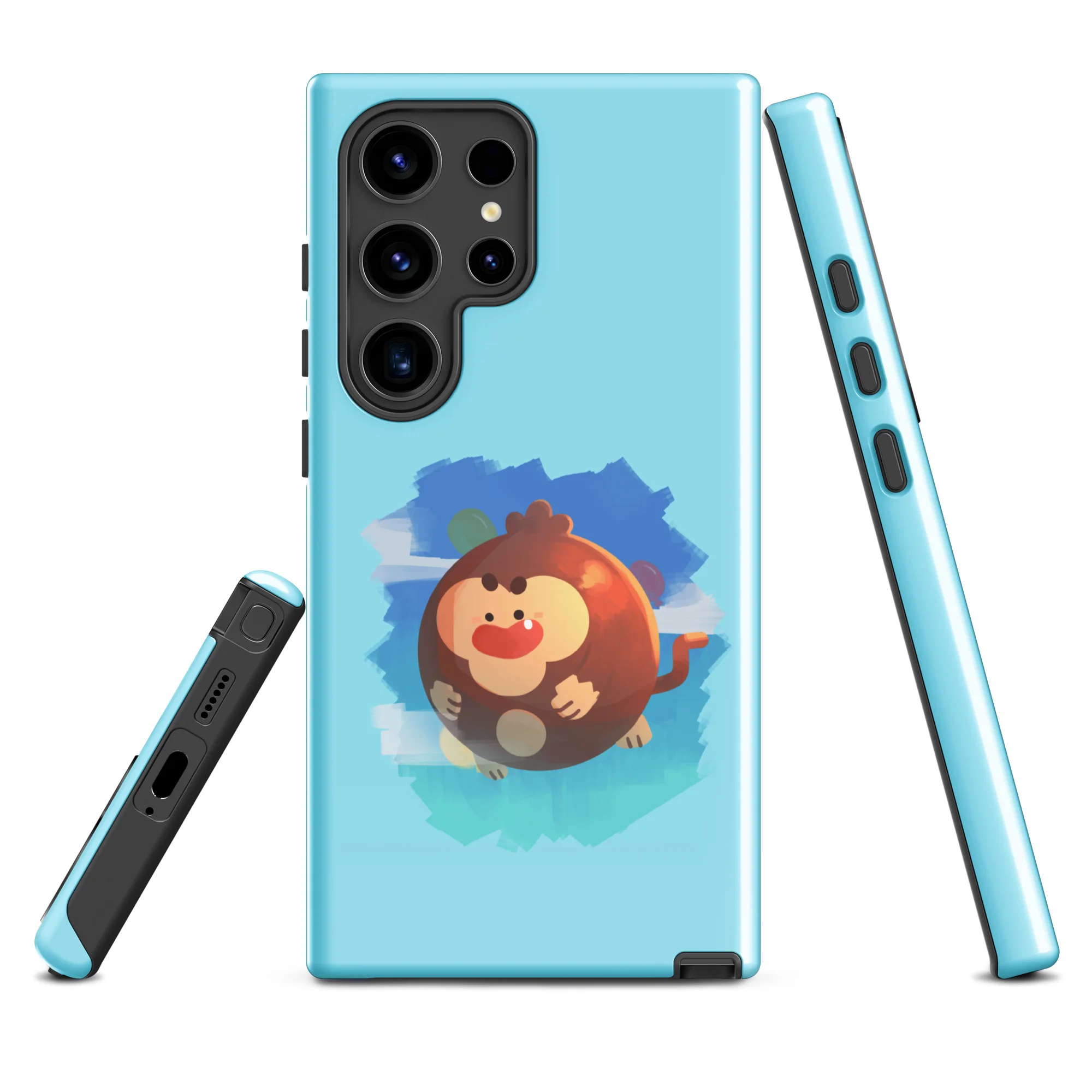 Round Monkey Samsung® Case (Tough) - Image 35