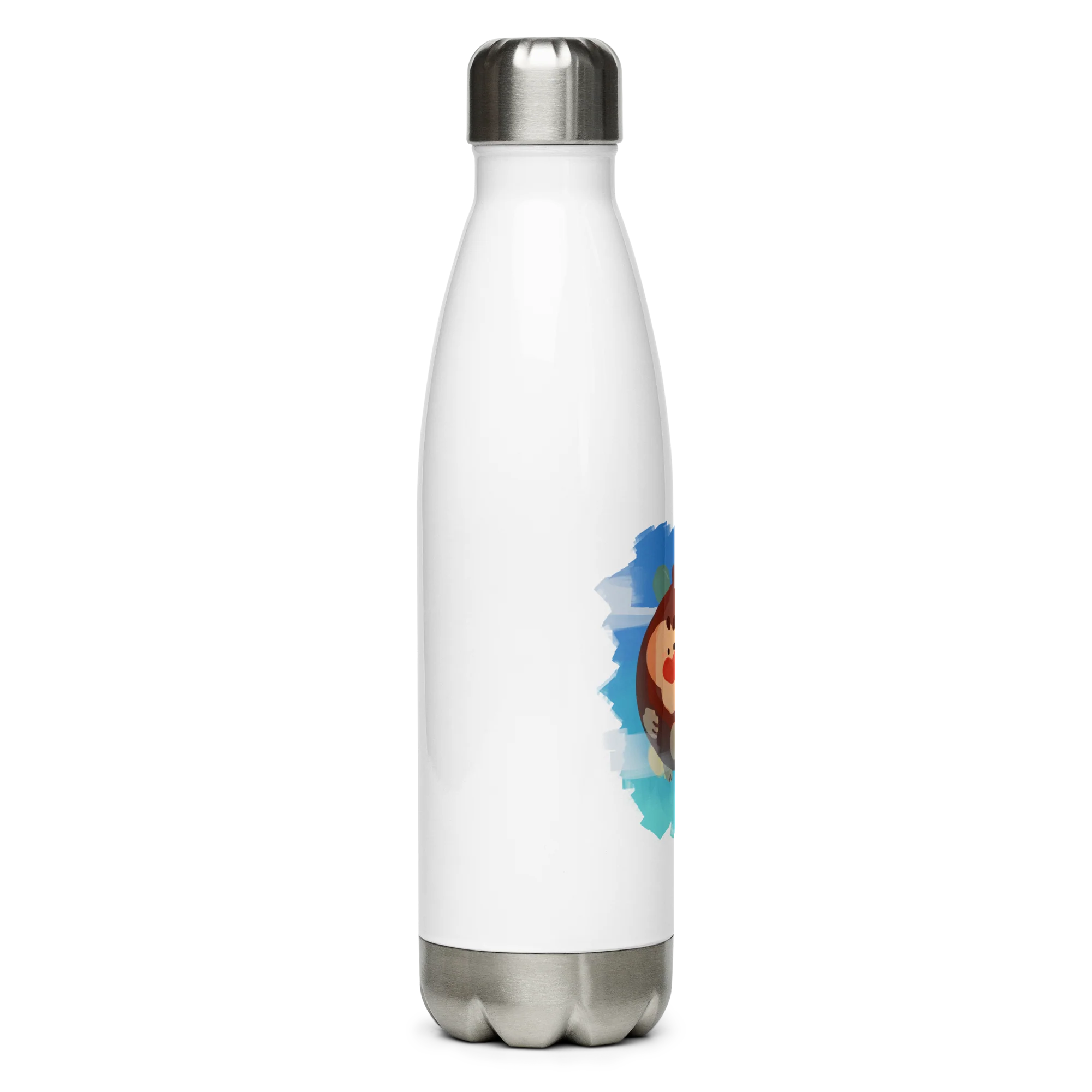 Round Monkey Stainless Steel Water Bottle - Image 4