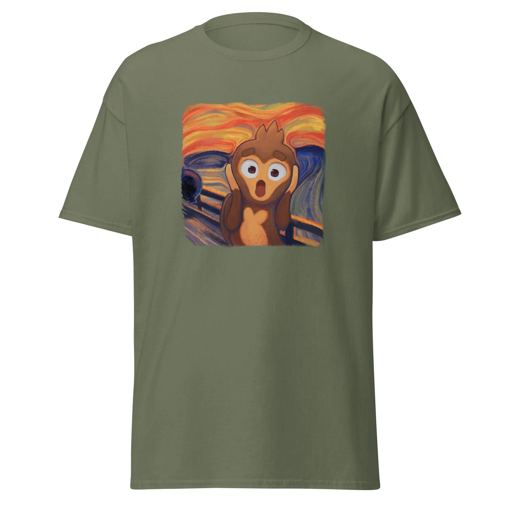 Screaming Monkey Classic Shirt (Men's - Gildan) - Image 7