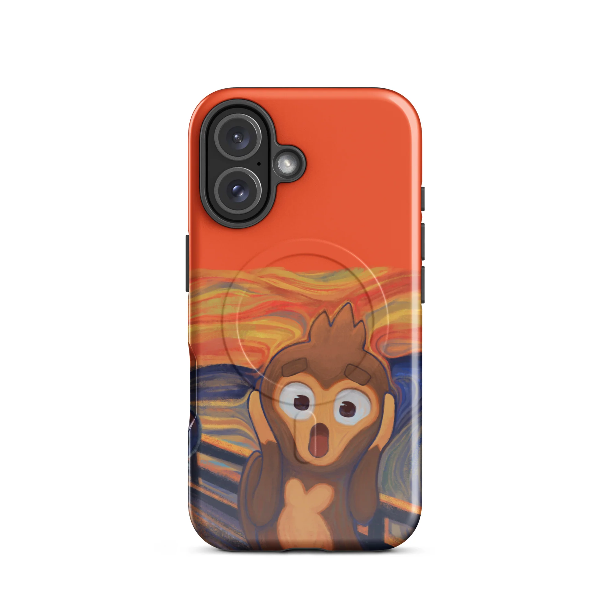Screaming Monkey iPhone Case - MagSafeĀ® (Tough) - Image 11