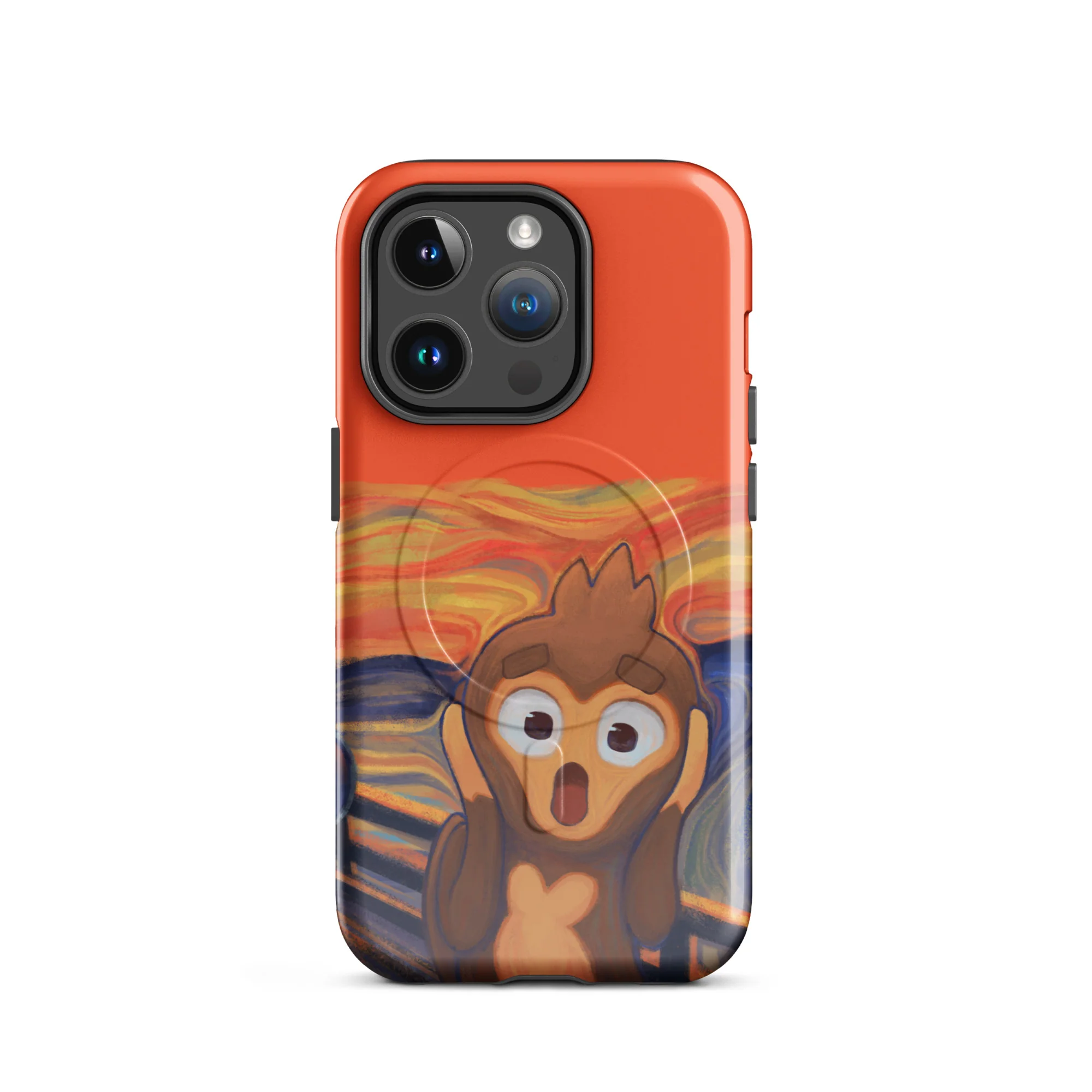 Screaming Monkey iPhone Case - MagSafeĀ® (Tough) - Image 19