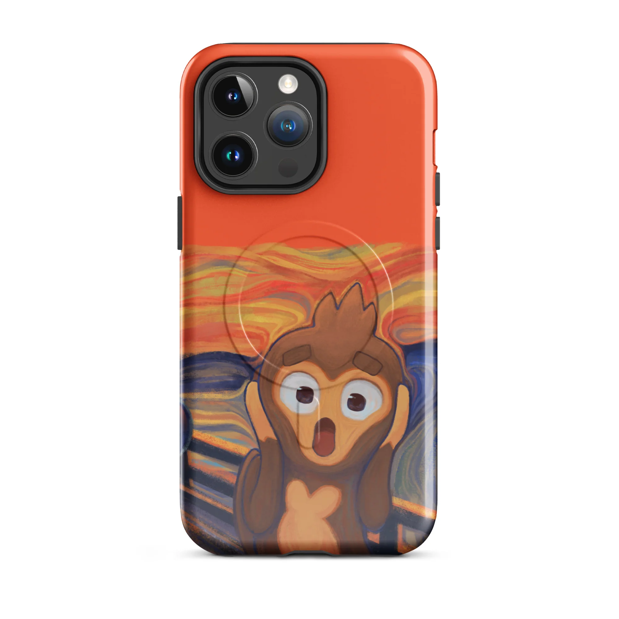 Screaming Monkey iPhone Case - MagSafeĀ® (Tough) - Image 23