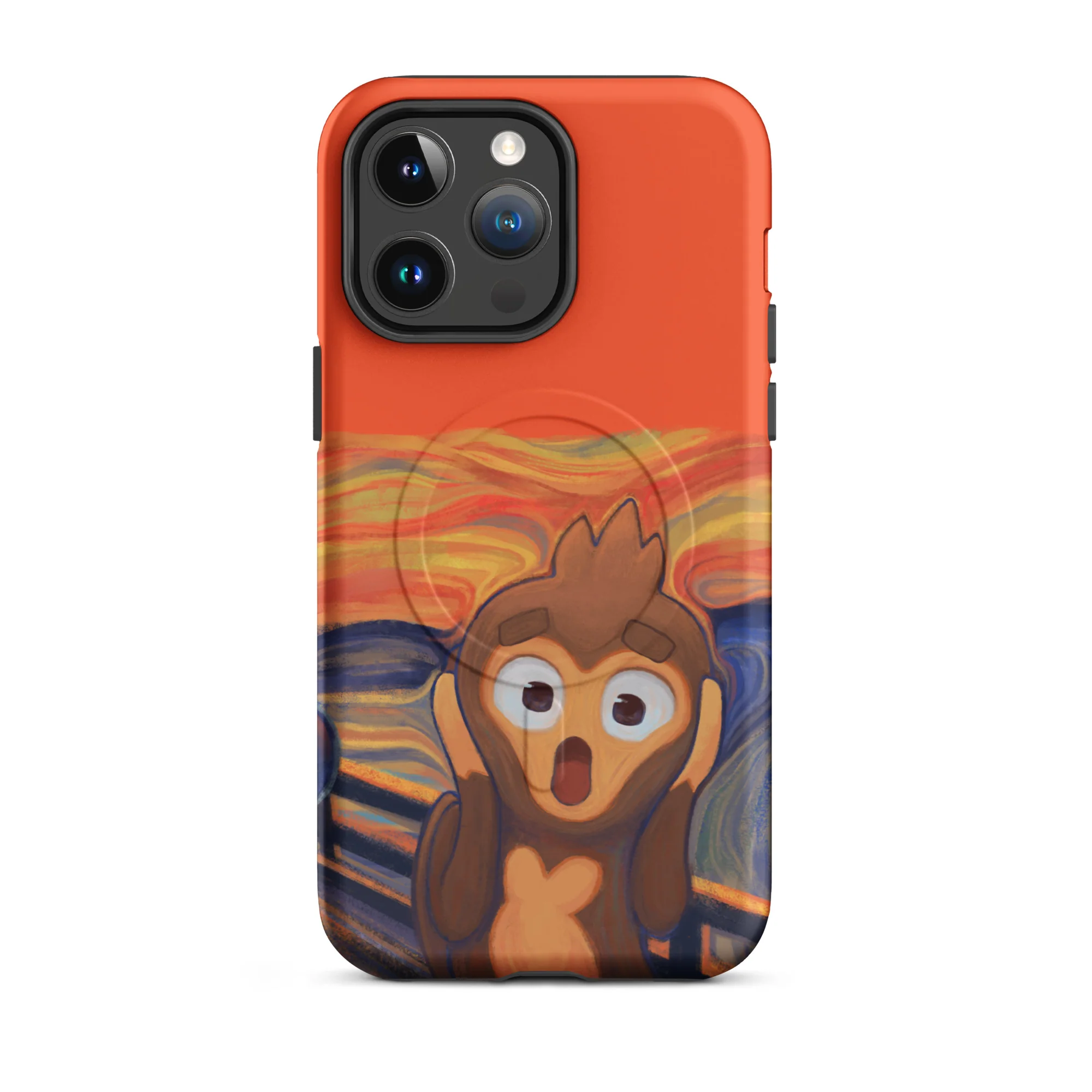Screaming Monkey iPhone Case - MagSafeĀ® (Tough) - Image 24
