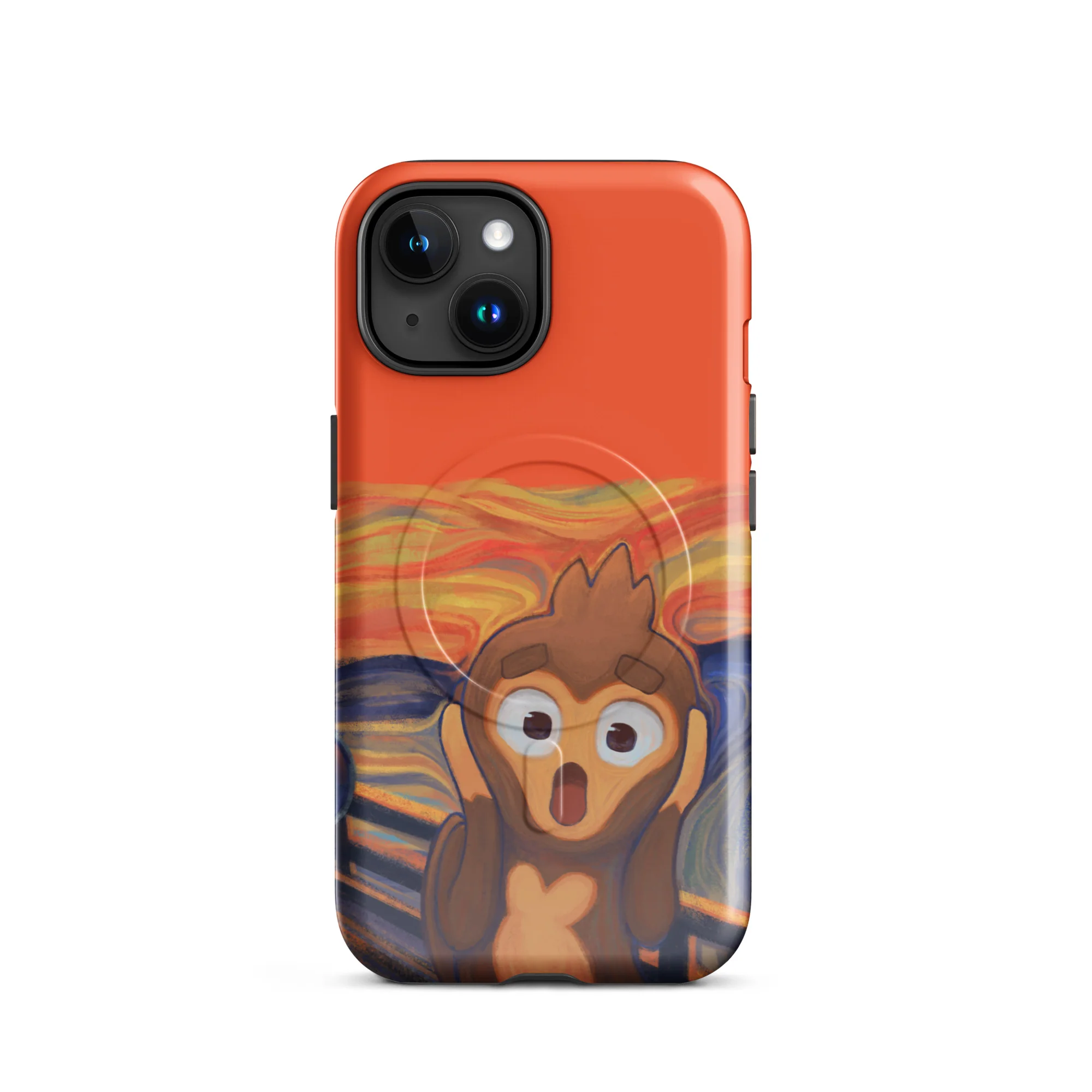 Screaming Monkey iPhone Case - MagSafeĀ® (Tough) - Image 3