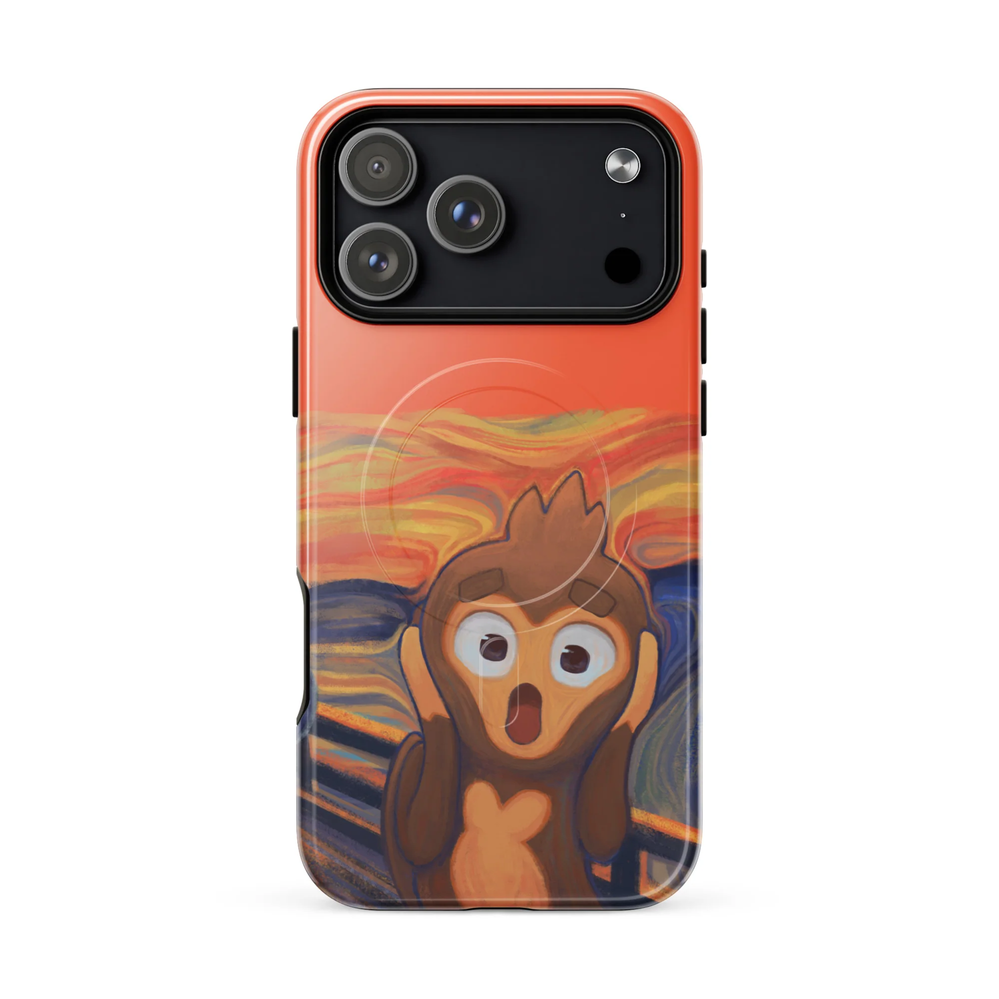 Screaming Monkey iPhone Case - MagSafeĀ® (Tough) - Image 32