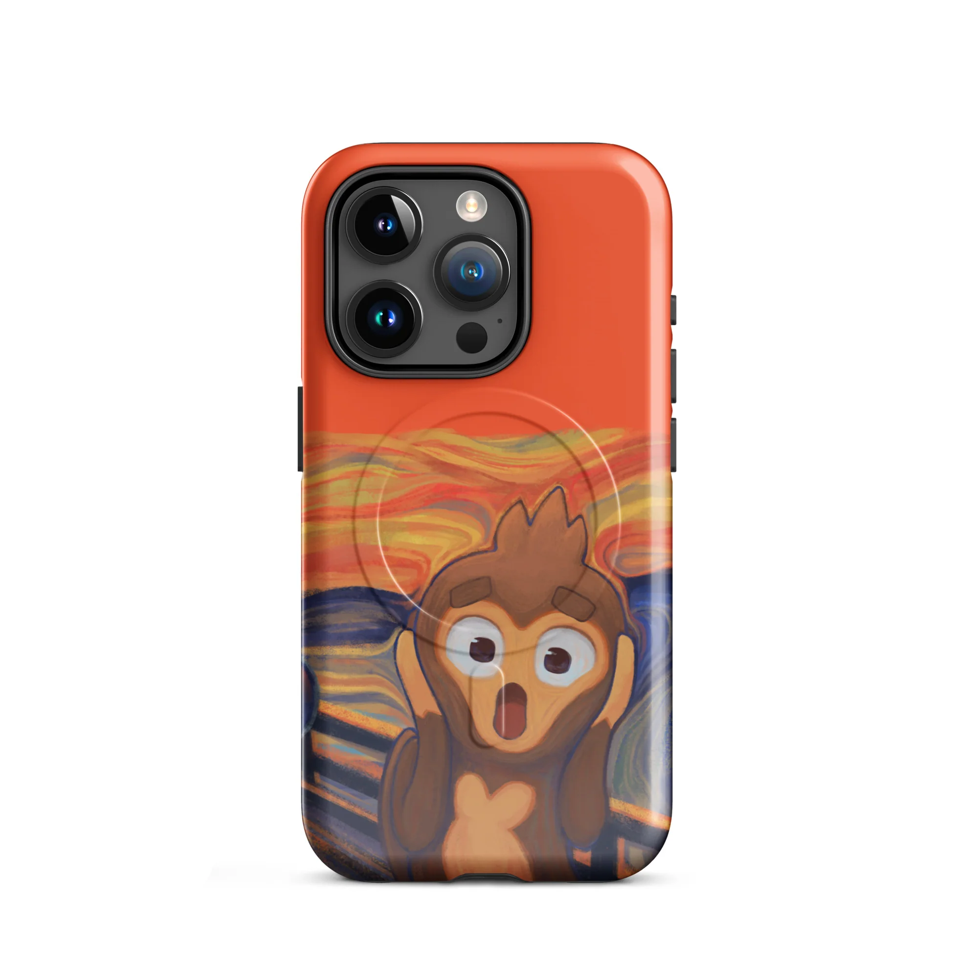 Screaming Monkey iPhone Case - MagSafeĀ® (Tough) - Image 5