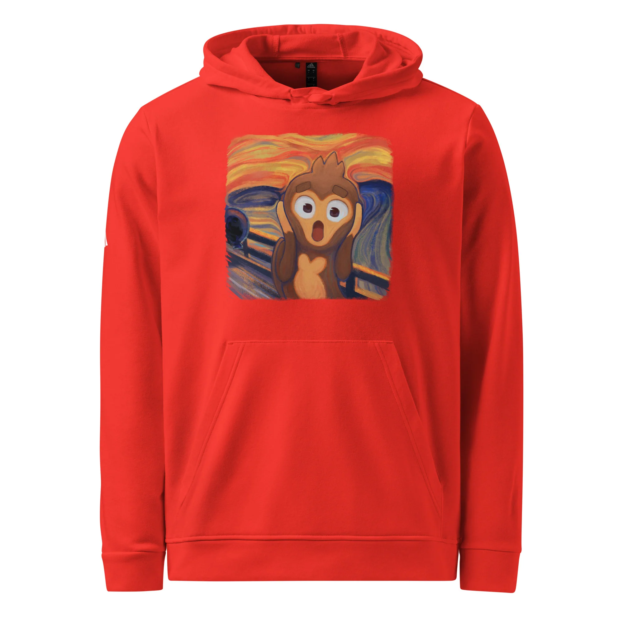 Screaming Monkey Premium Fleece Hoodie - Adidas (Unisex) - Image 14