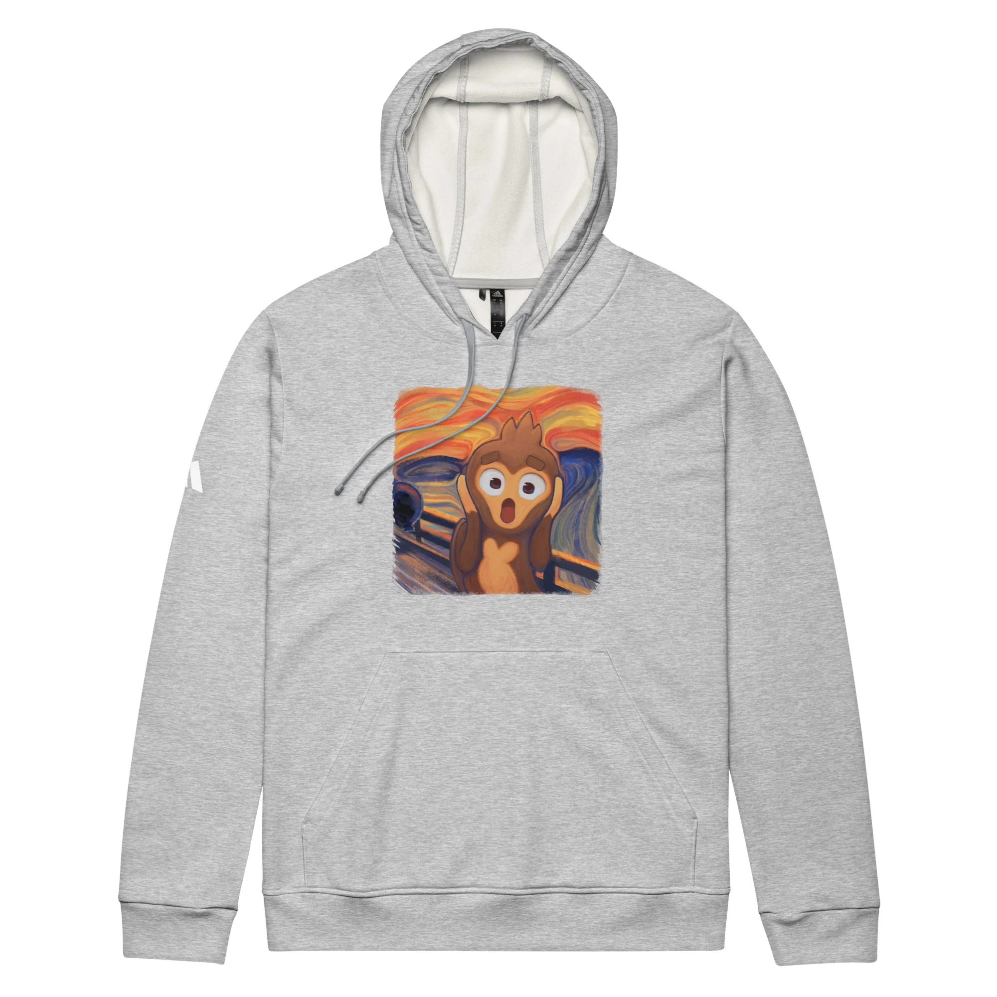 Screaming Monkey Premium Fleece Hoodie - Adidas (Unisex) - Image 4