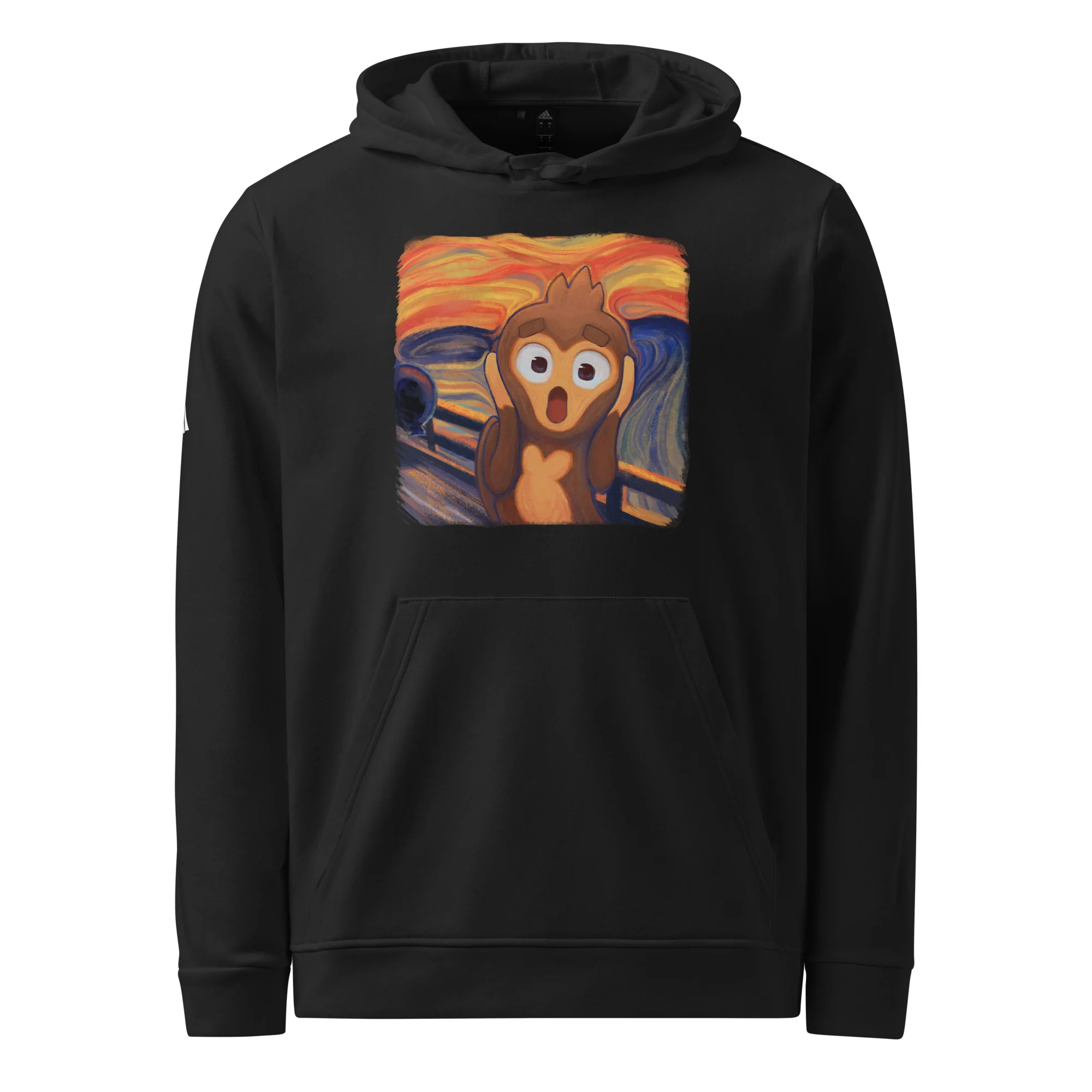 Screaming Monkey Premium Fleece Hoodie - Adidas (Unisex) - Image 5