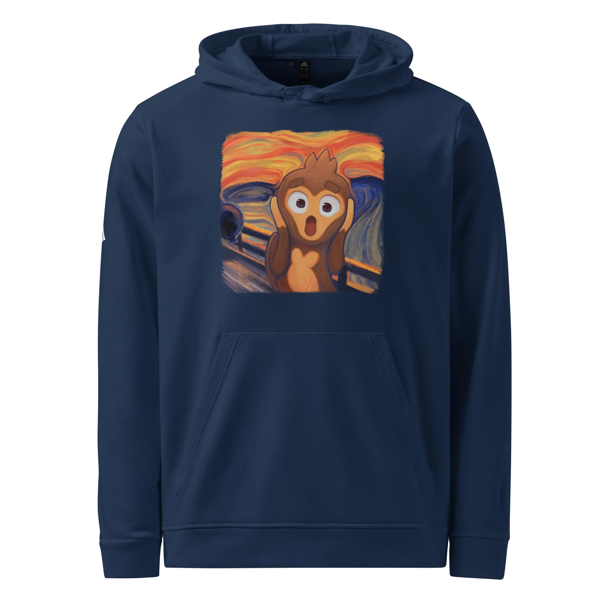 Screaming Monkey Premium Fleece Hoodie - Adidas (Unisex) - Image 8