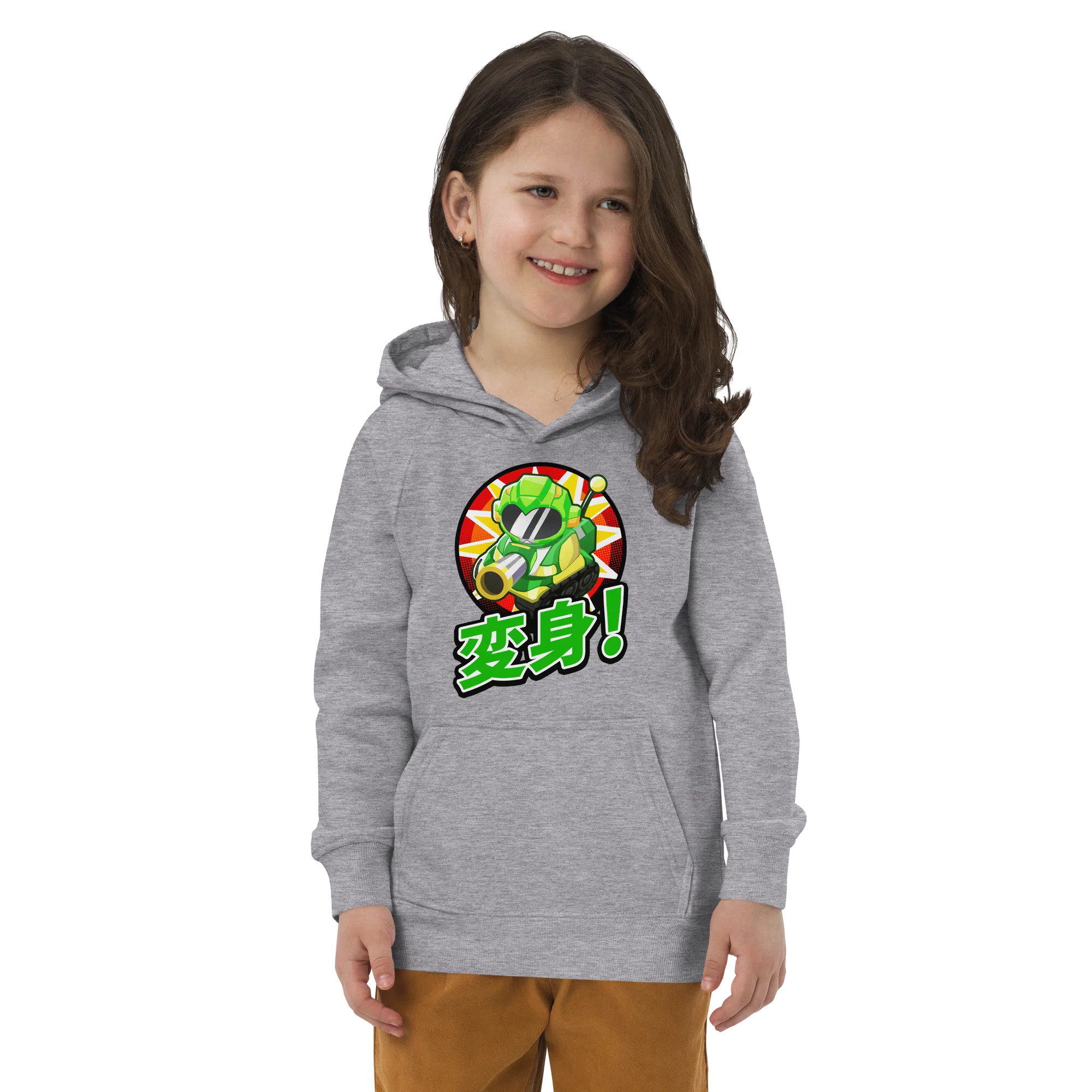 Sentai Churchill 変形 Eco Hoodie (Kids/Youth) - Image 4