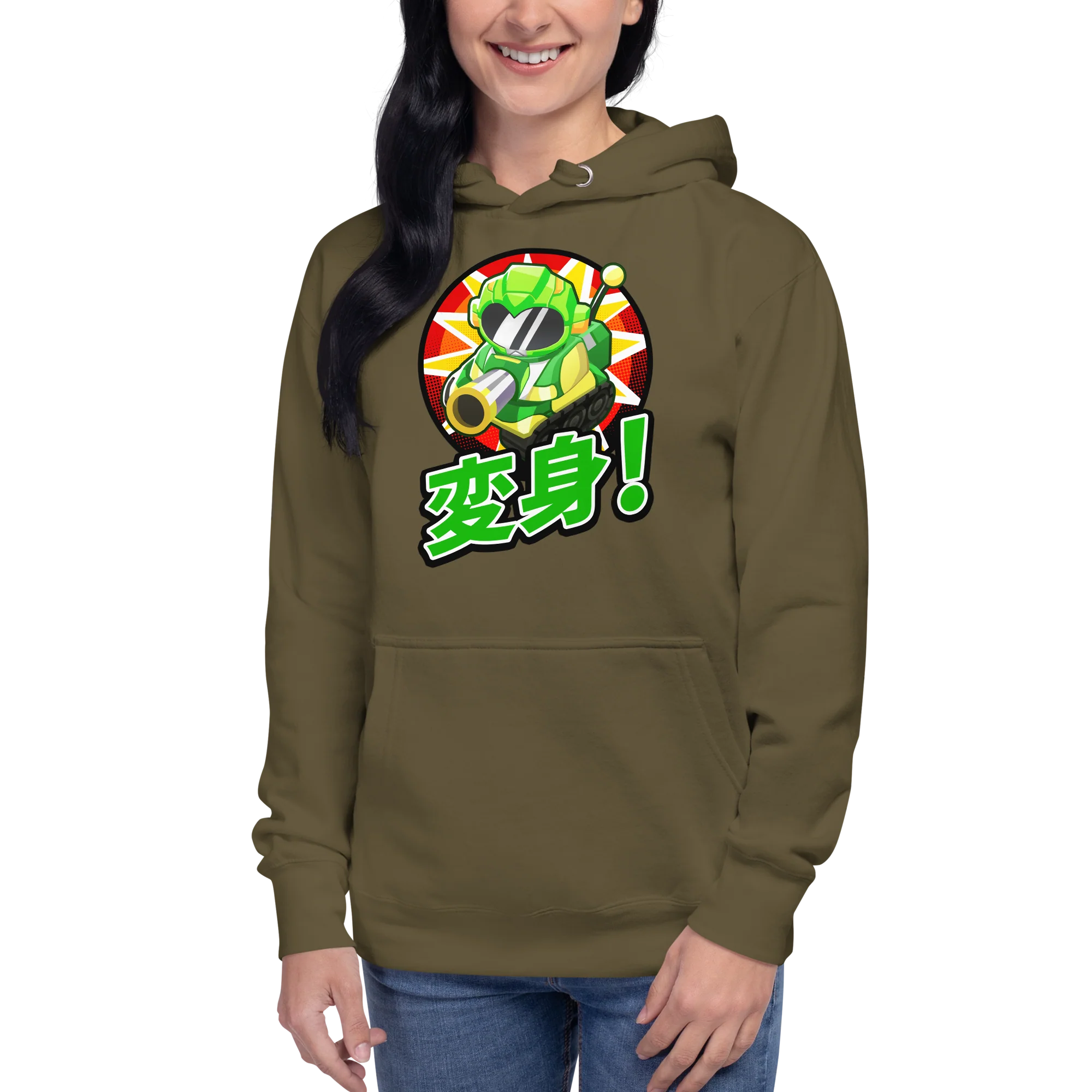 Sentai Churchill 変形 Transform! Hoodie (Unisex) - Image 3