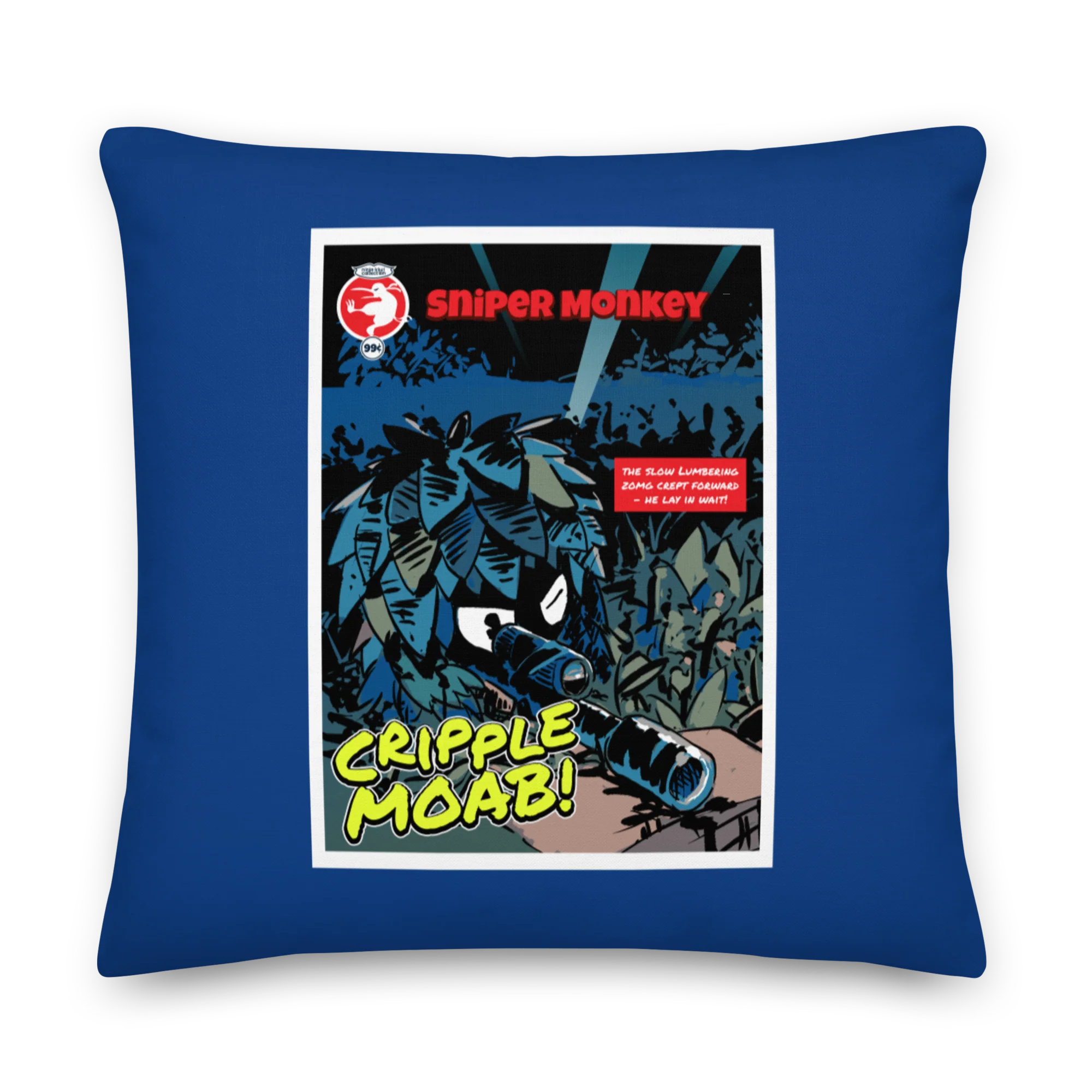 Sniper Monkey - Cripple MOAB Premium Pillow - Image 3