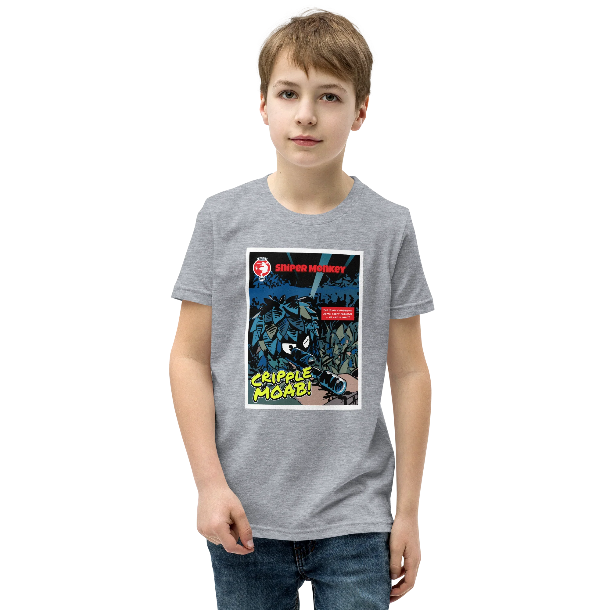 Sniper Monkey - Cripple MOAB Shirt (Youth) - Image 3