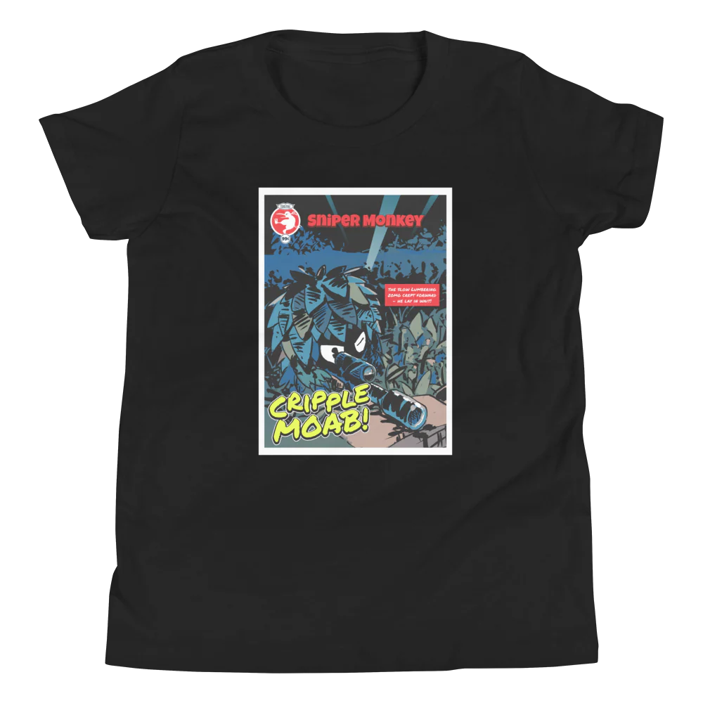 Sniper Monkey - Cripple MOAB Shirt (Youth) - Image 4