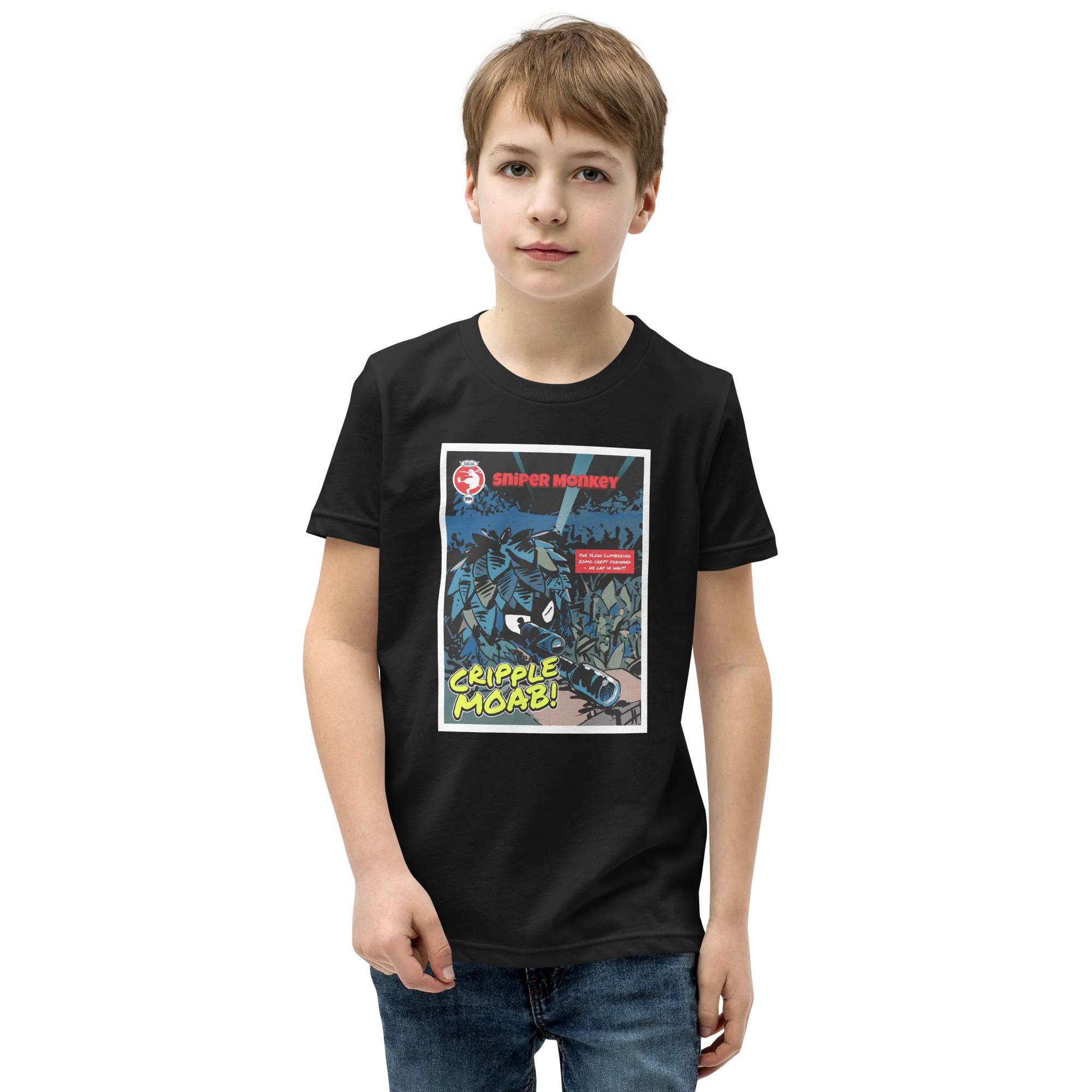 Sniper Monkey - Cripple MOAB Shirt (Youth) - Image 3