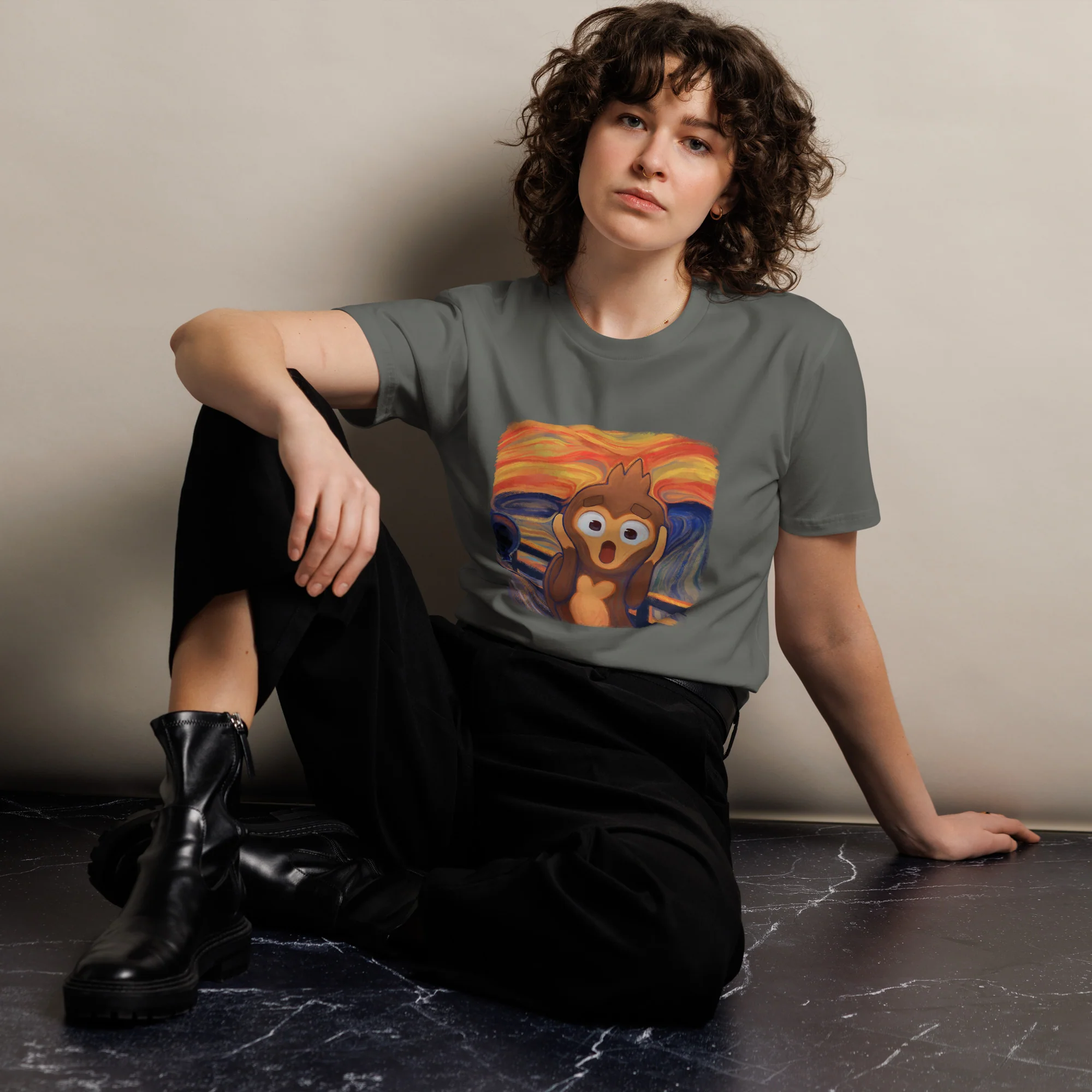 The Screaming Monkey Premium Shirt (Unisex) - Image 4