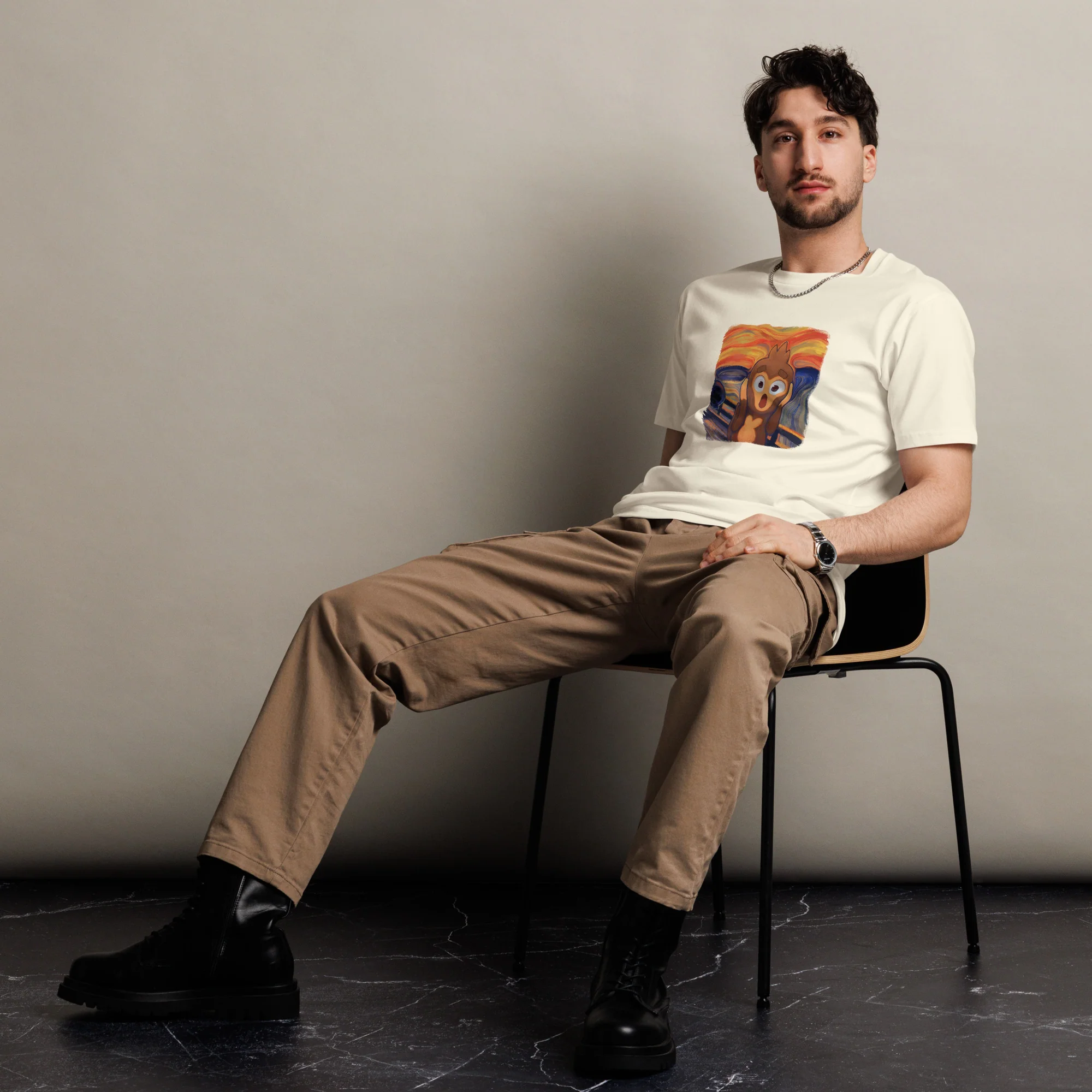 The Screaming Monkey Premium Shirt (Unisex) - Image 5