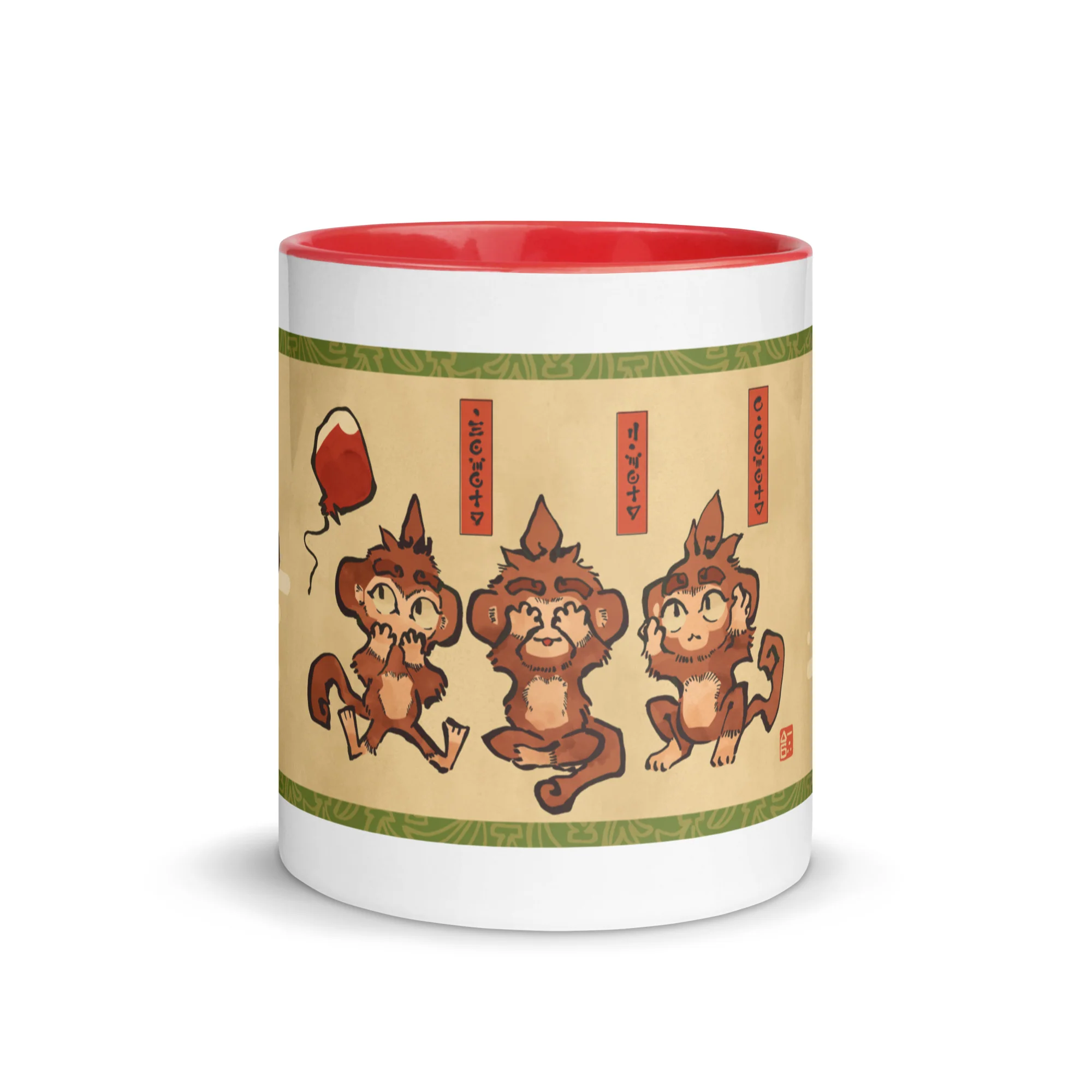 Three Wise Monkeys | Mug with Color Inside - Image 12