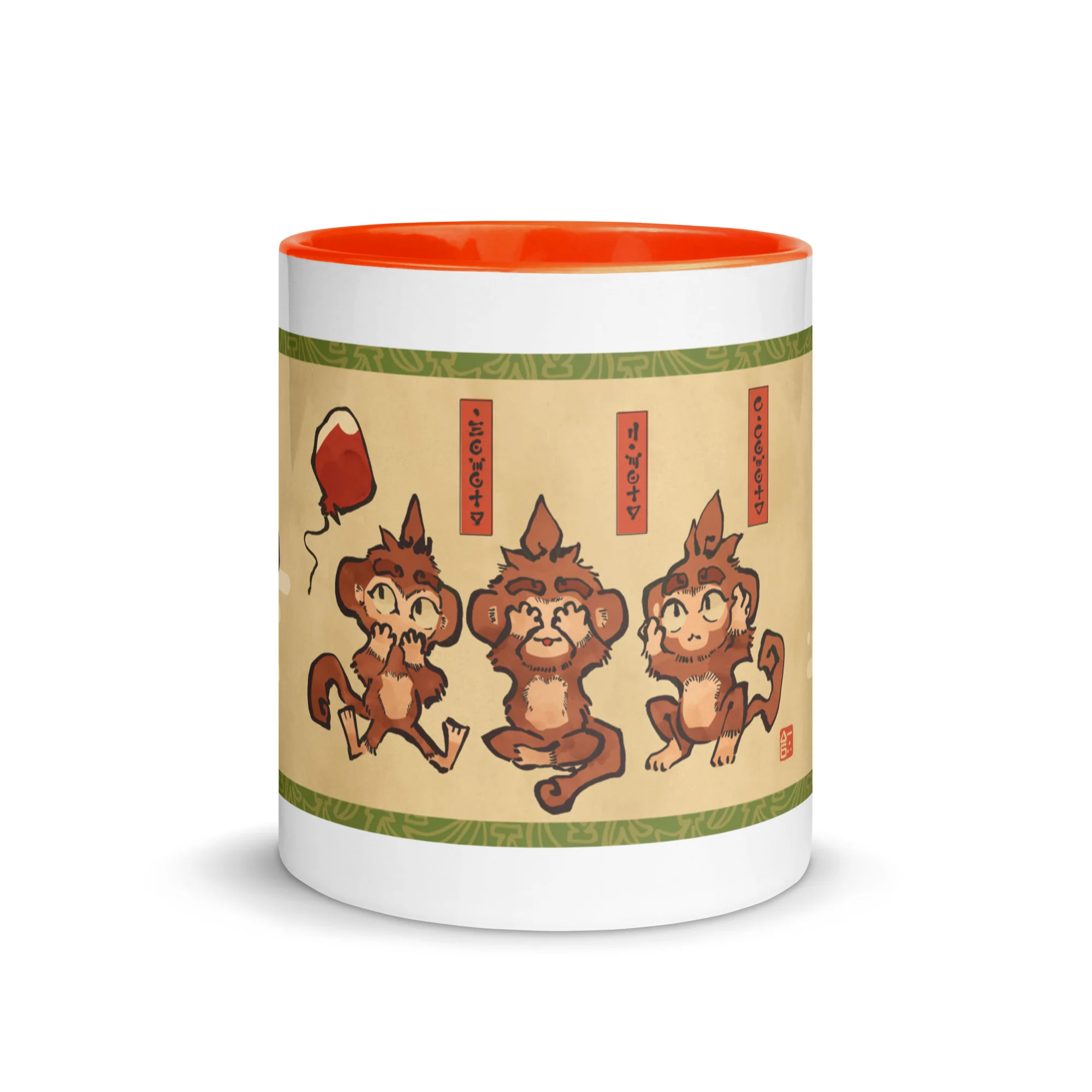 Three Wise Monkeys | Mug with Color Inside - Image 17