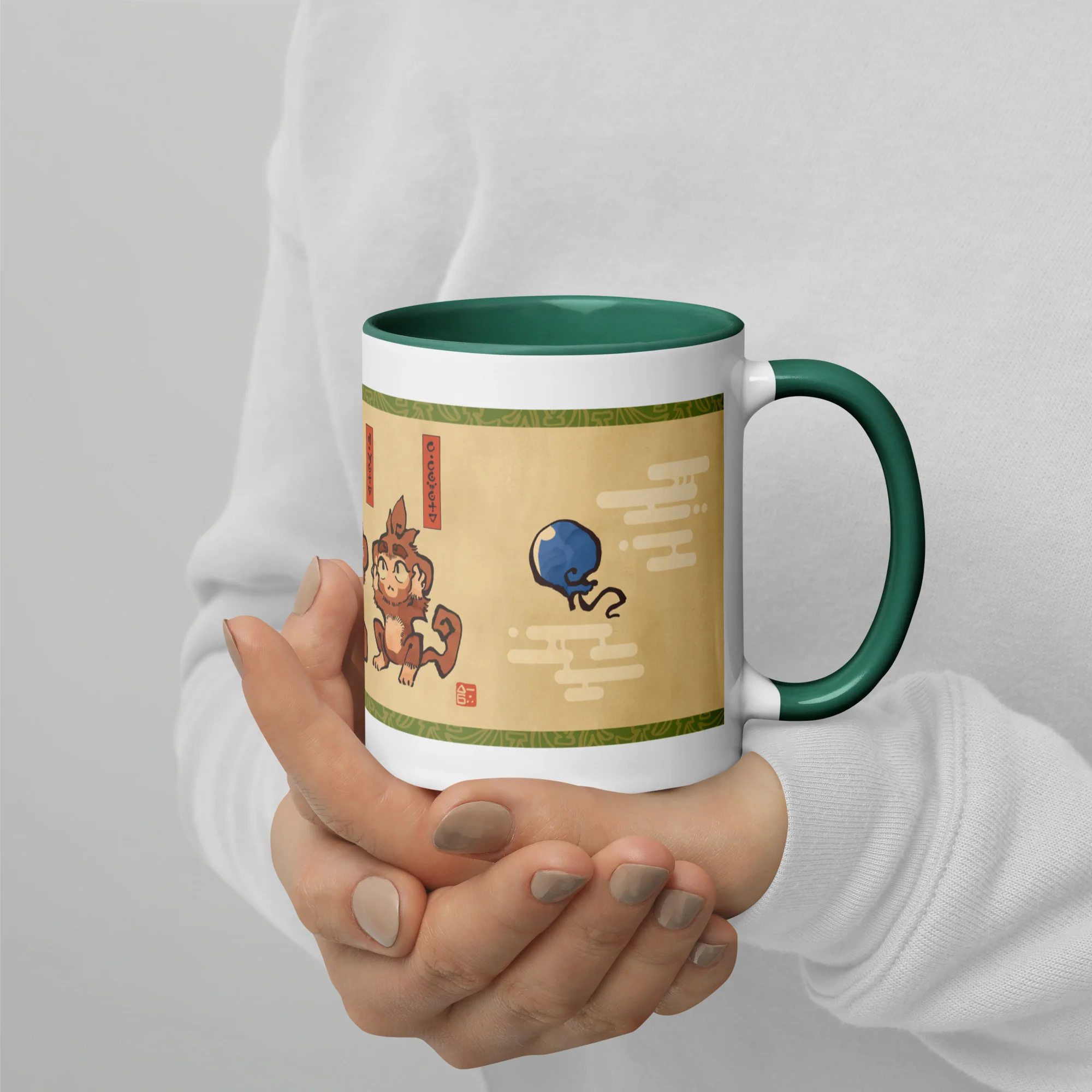 Three Wise Monkeys | Mug with Color Inside - Image 2