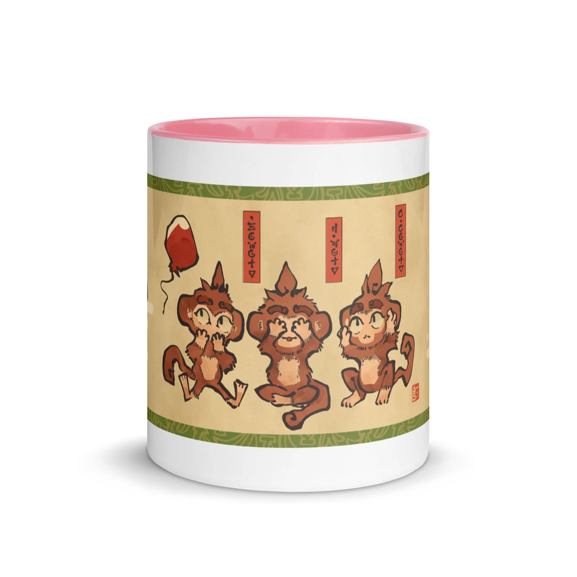Three Wise Monkeys | Mug with Color Inside - Image 23
