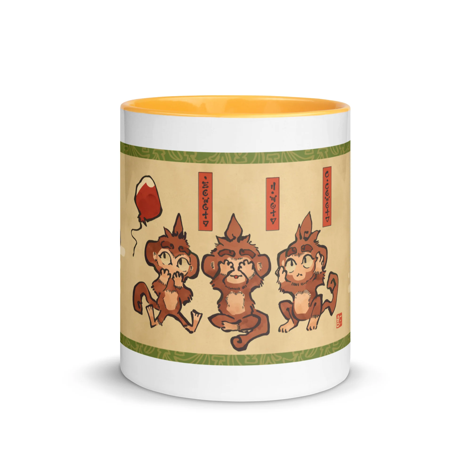 Three Wise Monkeys | Mug with Color Inside - Image 26