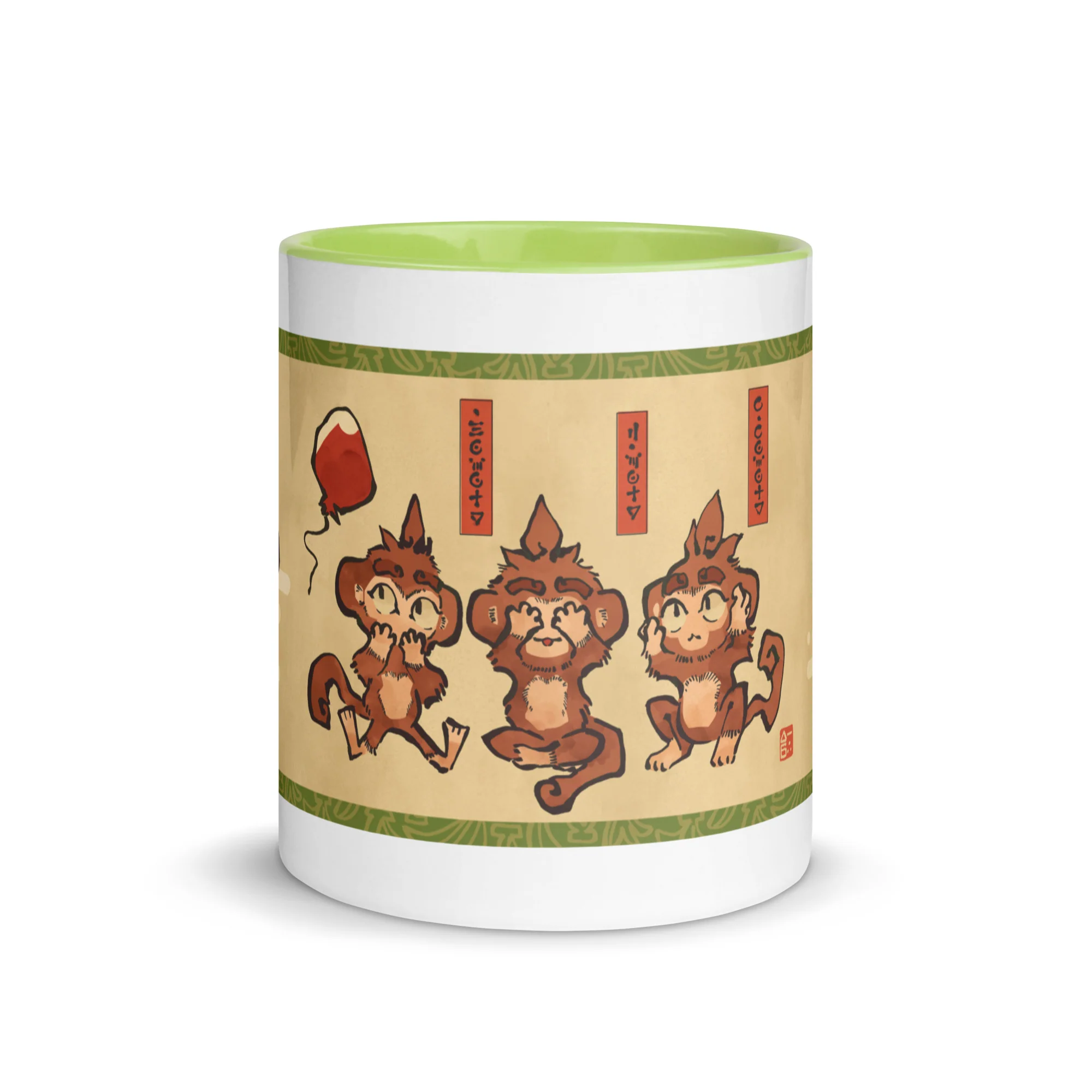 Three Wise Monkeys | Mug with Color Inside - Image 29