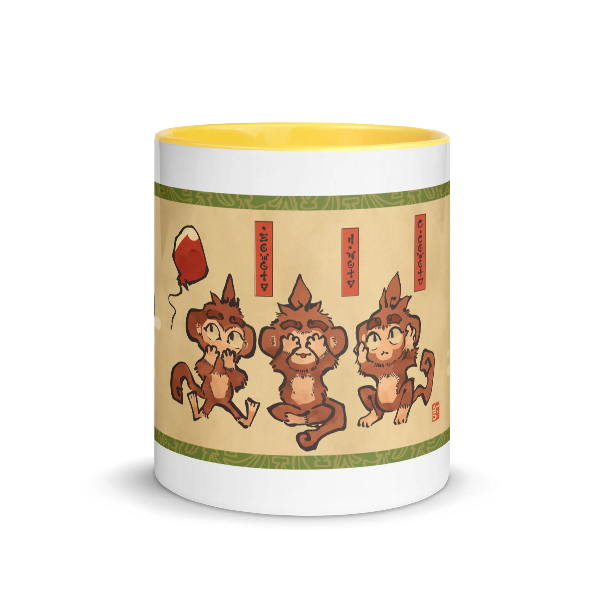 Three Wise Monkeys | Mug with Color Inside - Image 32