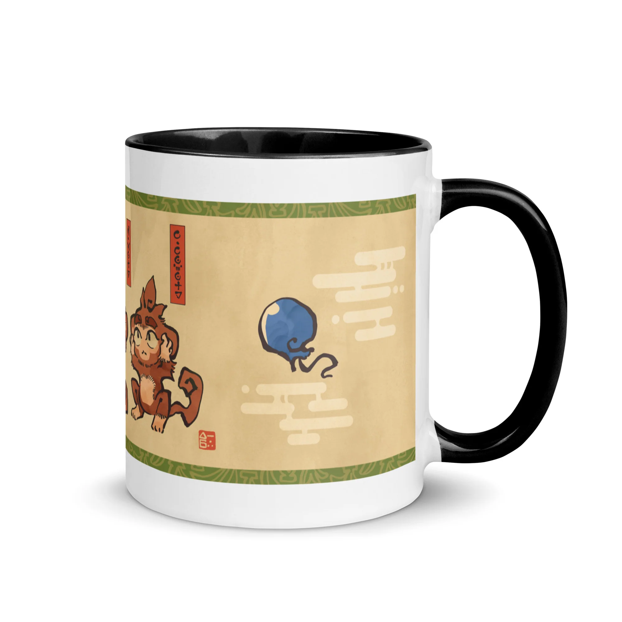 Three Wise Monkeys | Mug with Color Inside - Image 5