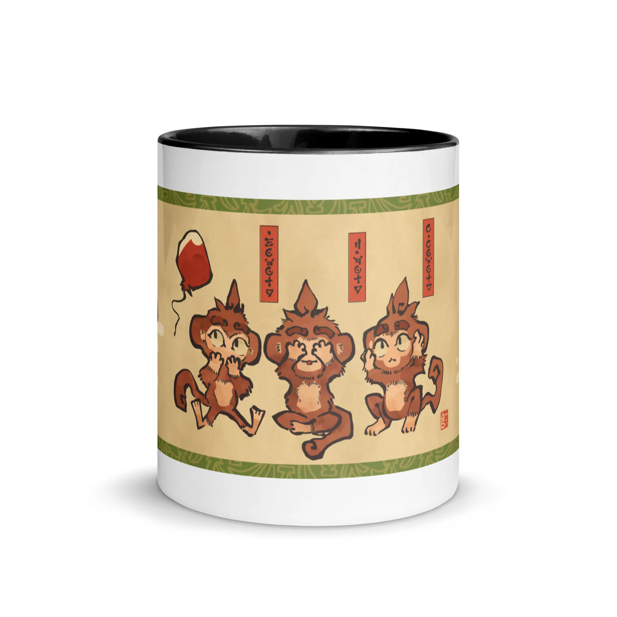 Three Wise Monkeys | Mug with Color Inside - Image 6