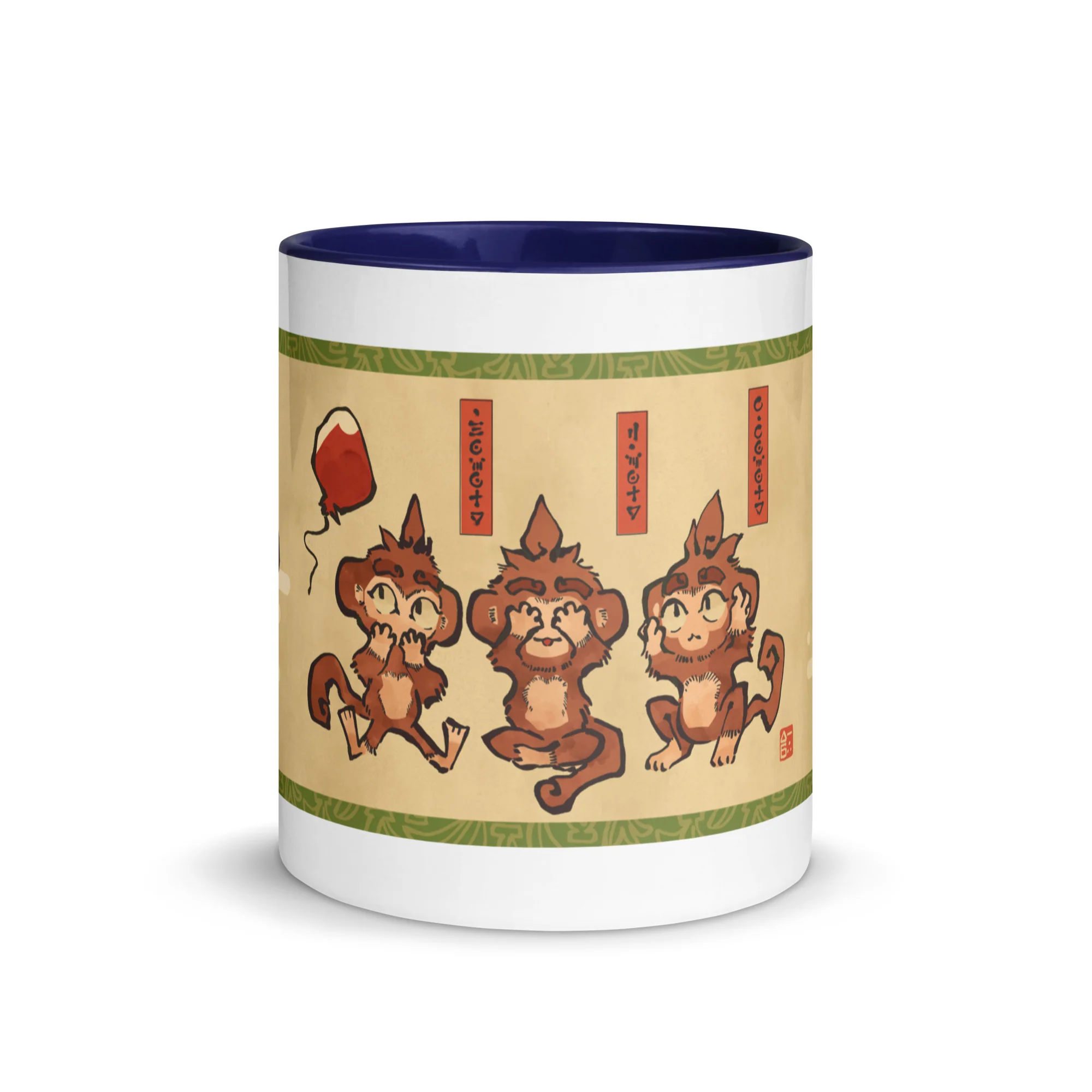 Three Wise Monkeys | Mug with Color Inside - Image 9