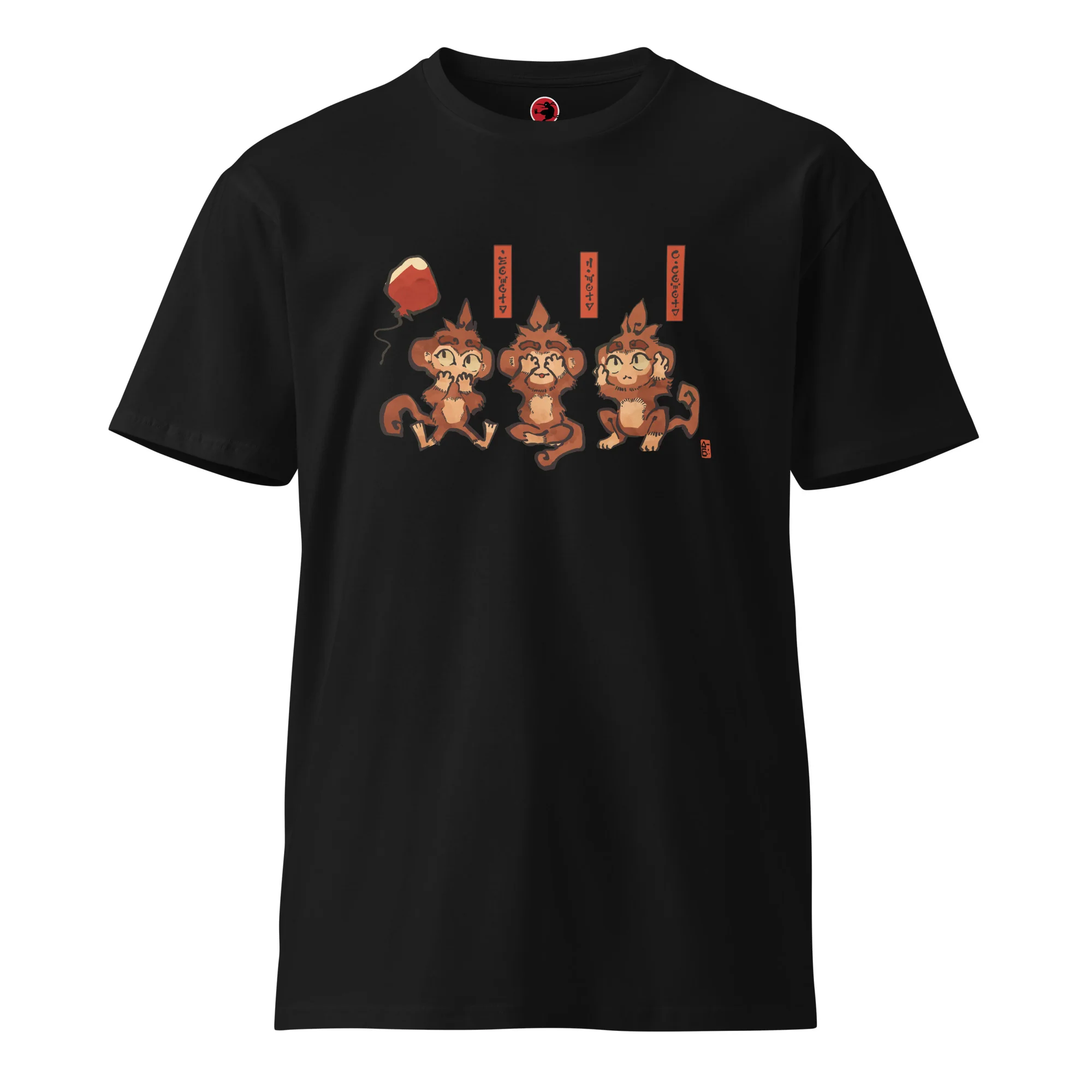 Three Wise Monkeys Premium Shirt (Unisex) - Image 5