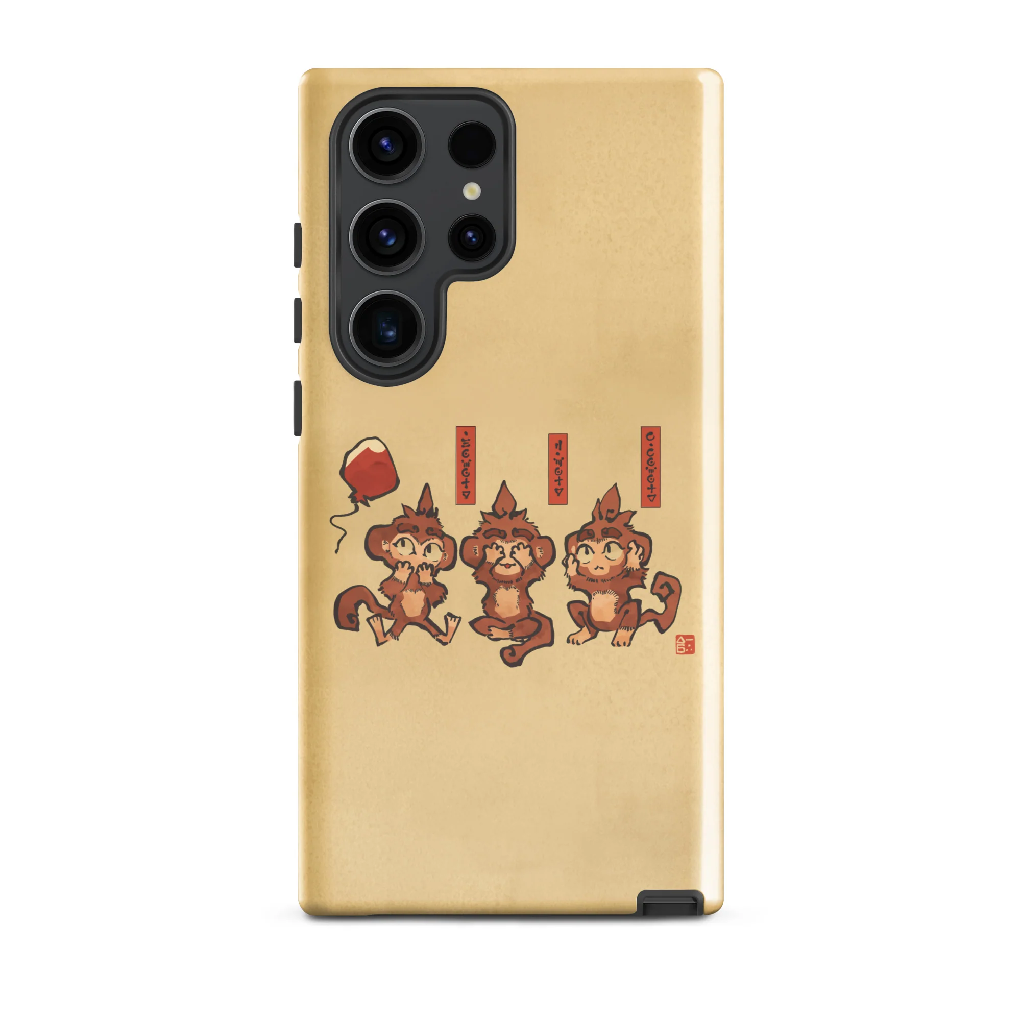 Three Wise Monkeys Samsung® Case (Tough) - Image 2