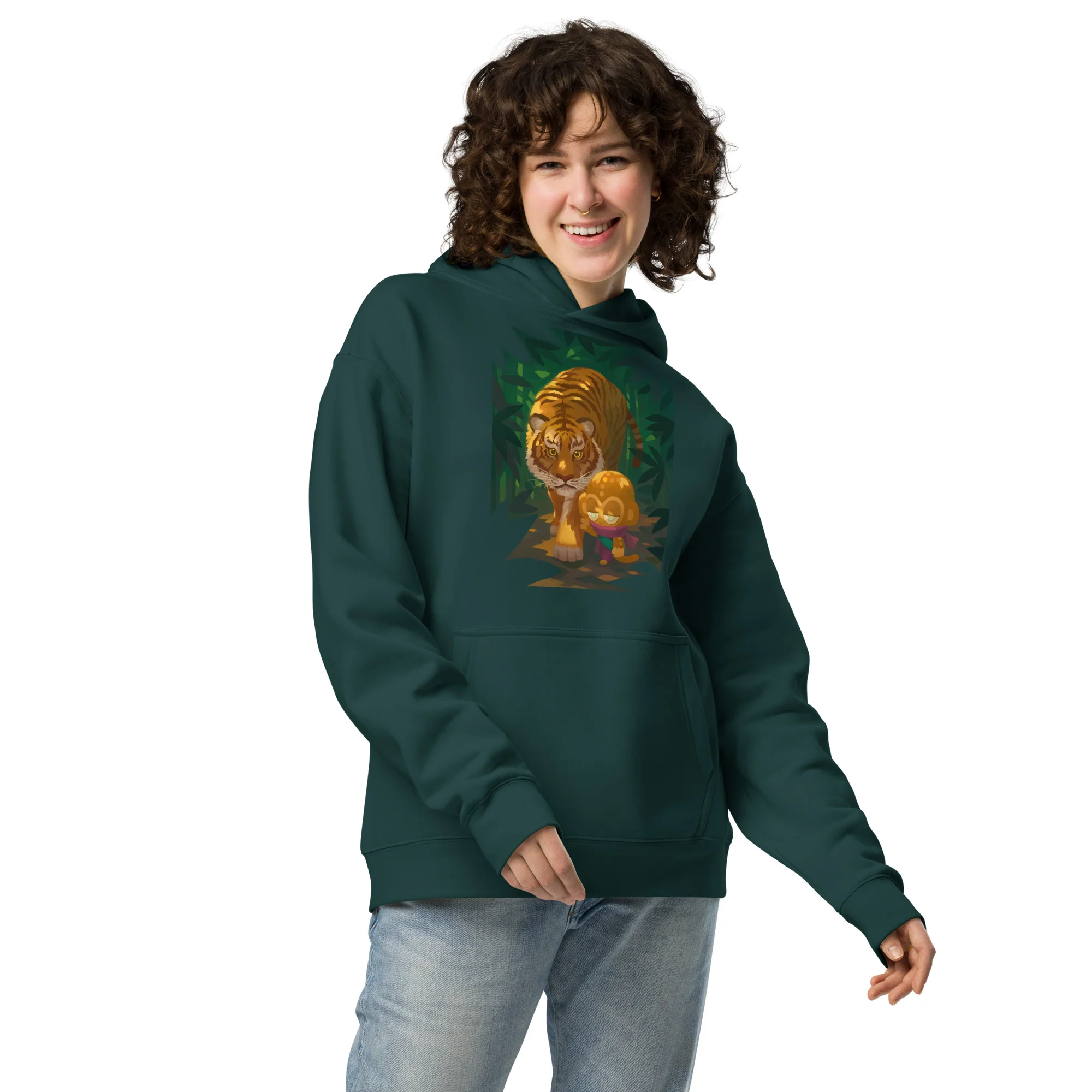 Tiger and Psi Premium Oversized Hoodie (Unisex) - Image 4