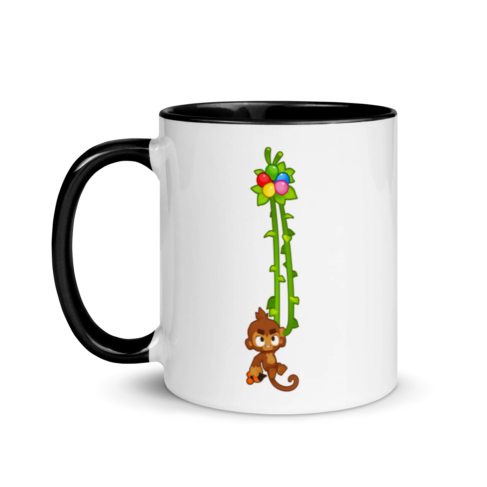 Vine Monkey Mug with Color Inside - Image 4