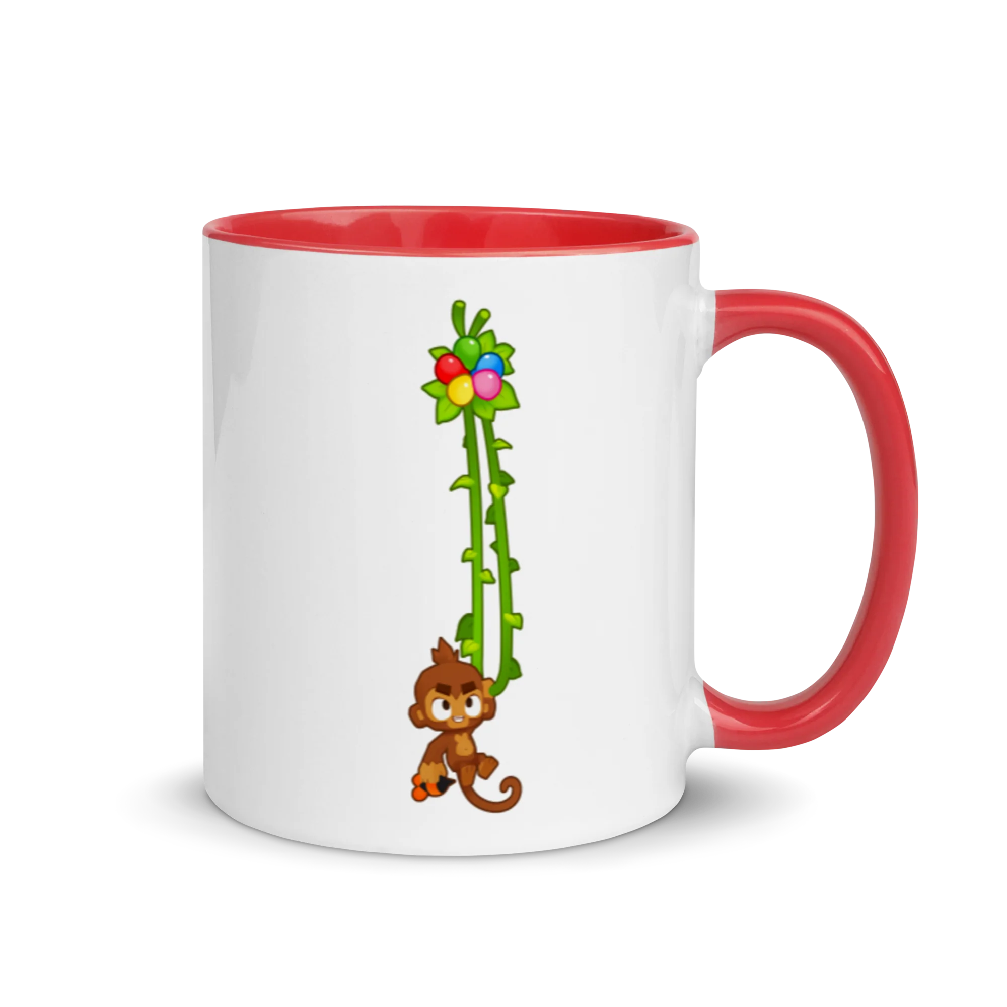 Vine Monkey Mug with Color Inside - Image 5