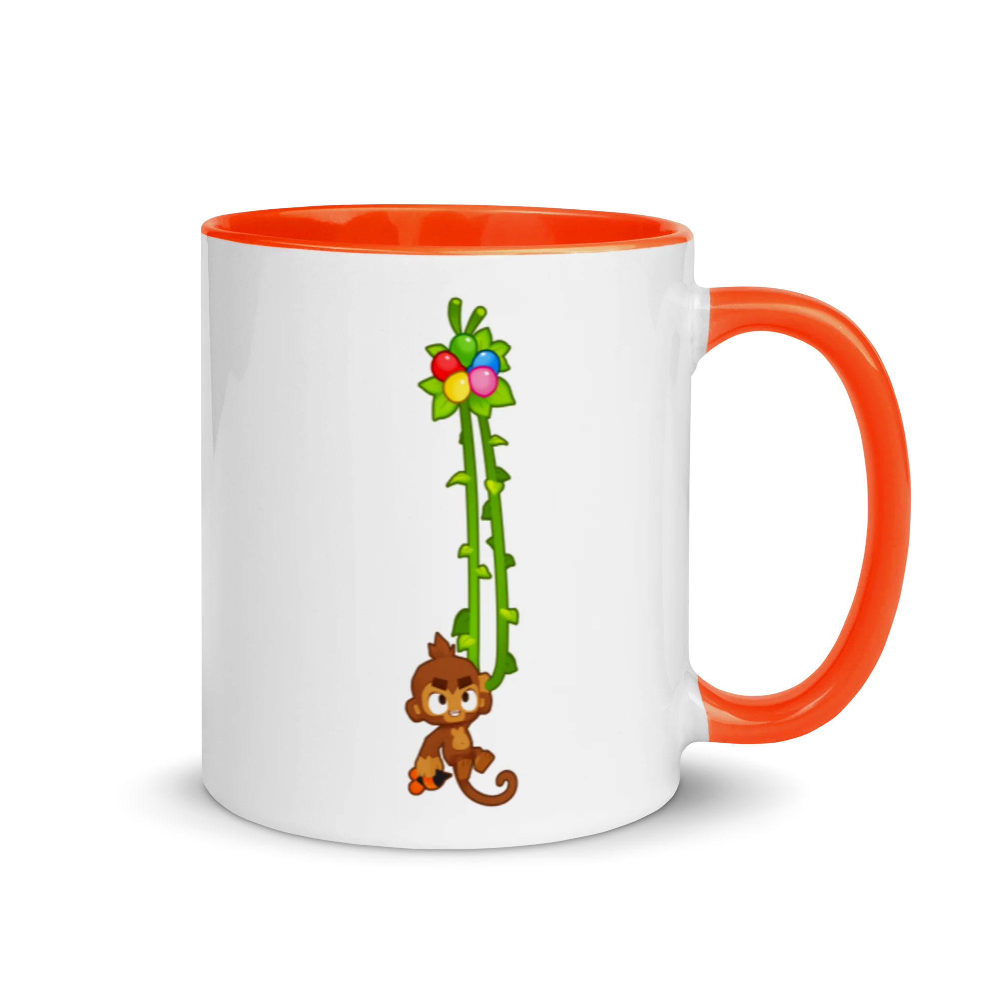 Vine Monkey Mug with Color Inside - Image 8
